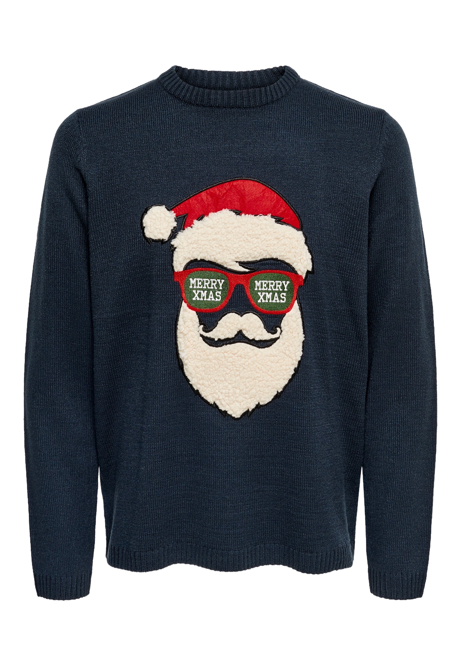Only & Sons ONSXMAS 7 FUNNY BADGE Strickpullover