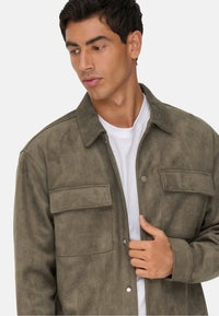 Only & Sons ONSRAVI Lederjacke