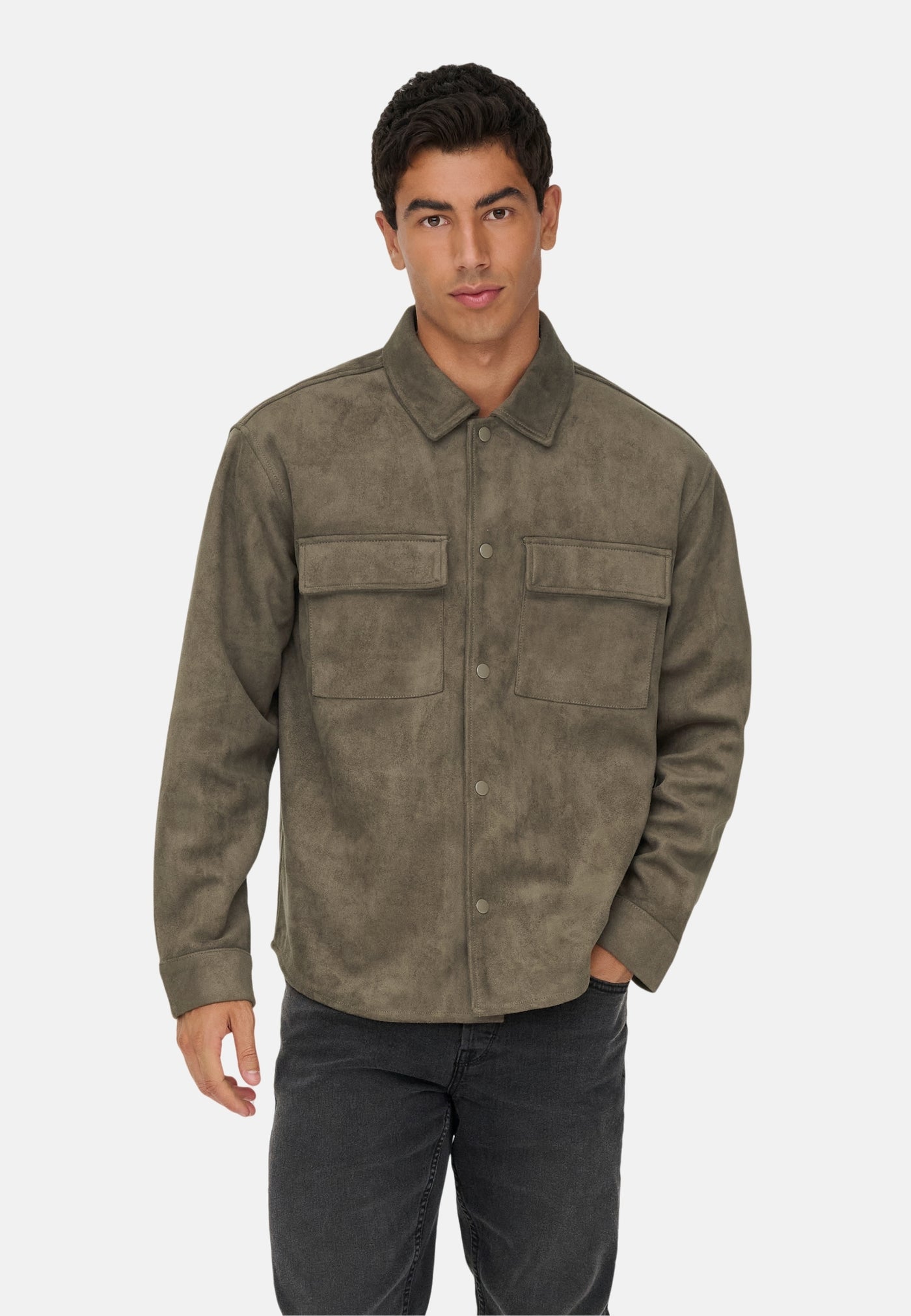 Only & Sons ONSRAVI Lederjacke