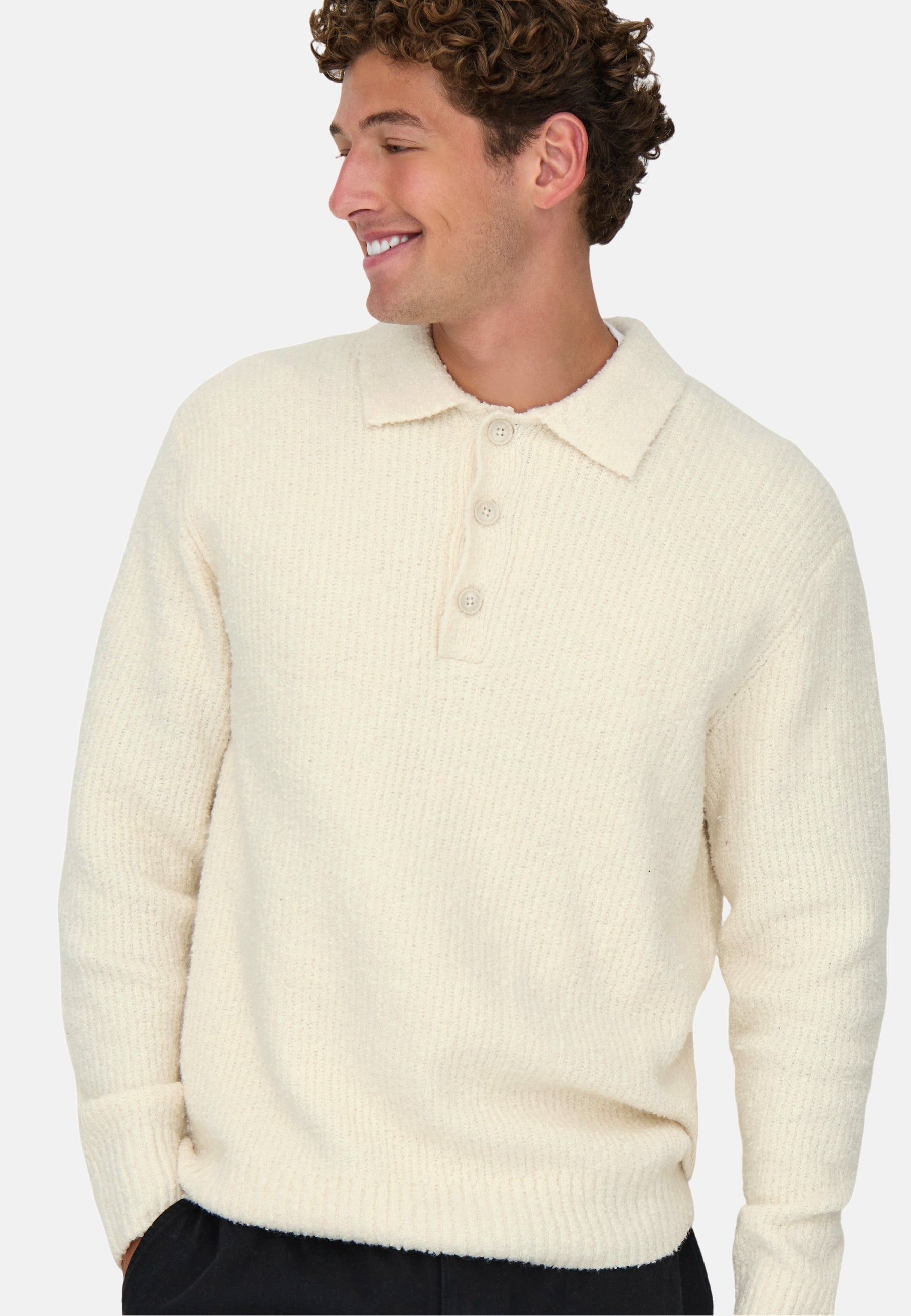 Only & Sons ONSDALE RLX LS POLO Strickpullover