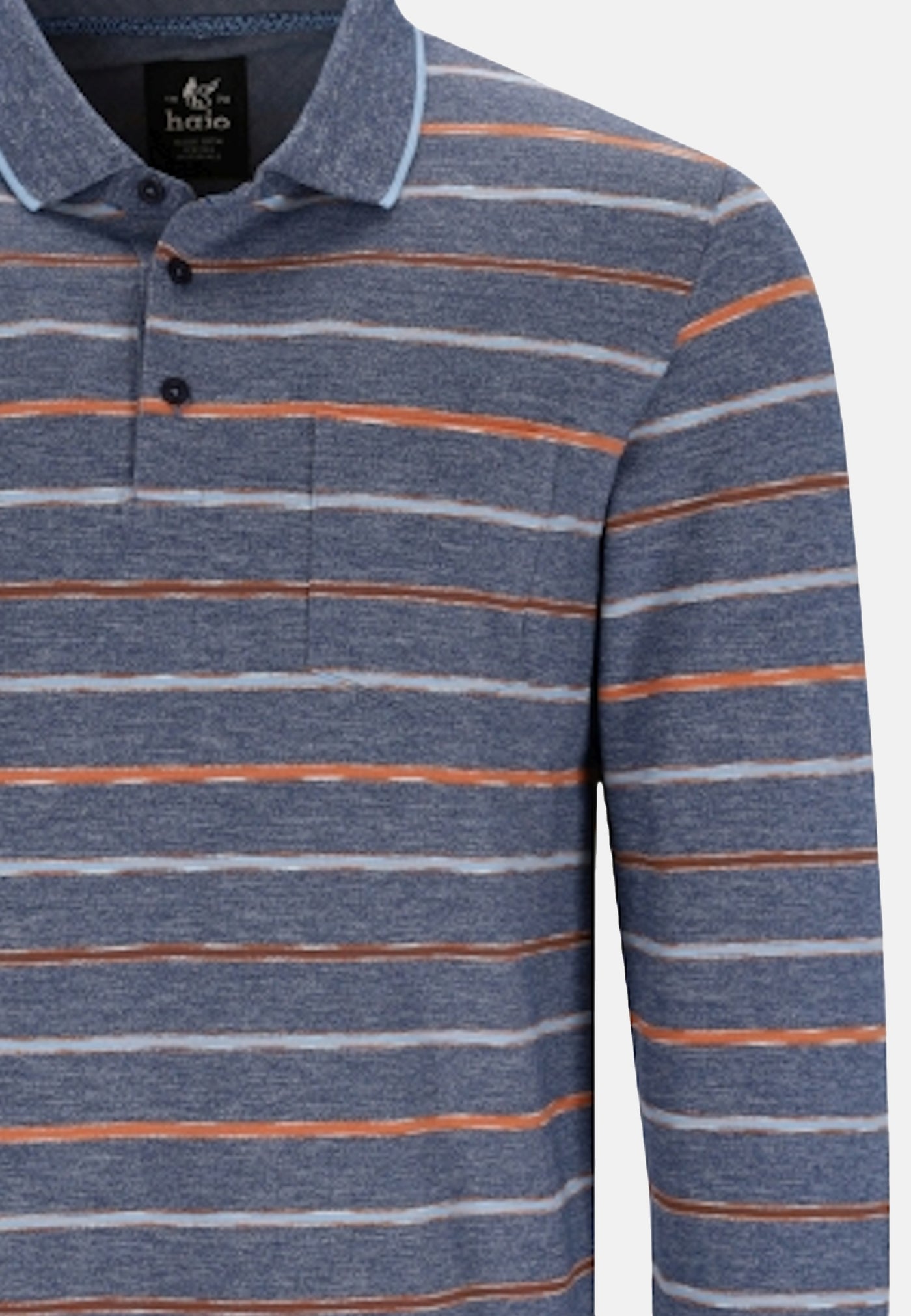 Hajo Stay Fresh Langarmshirt mit Polokragen