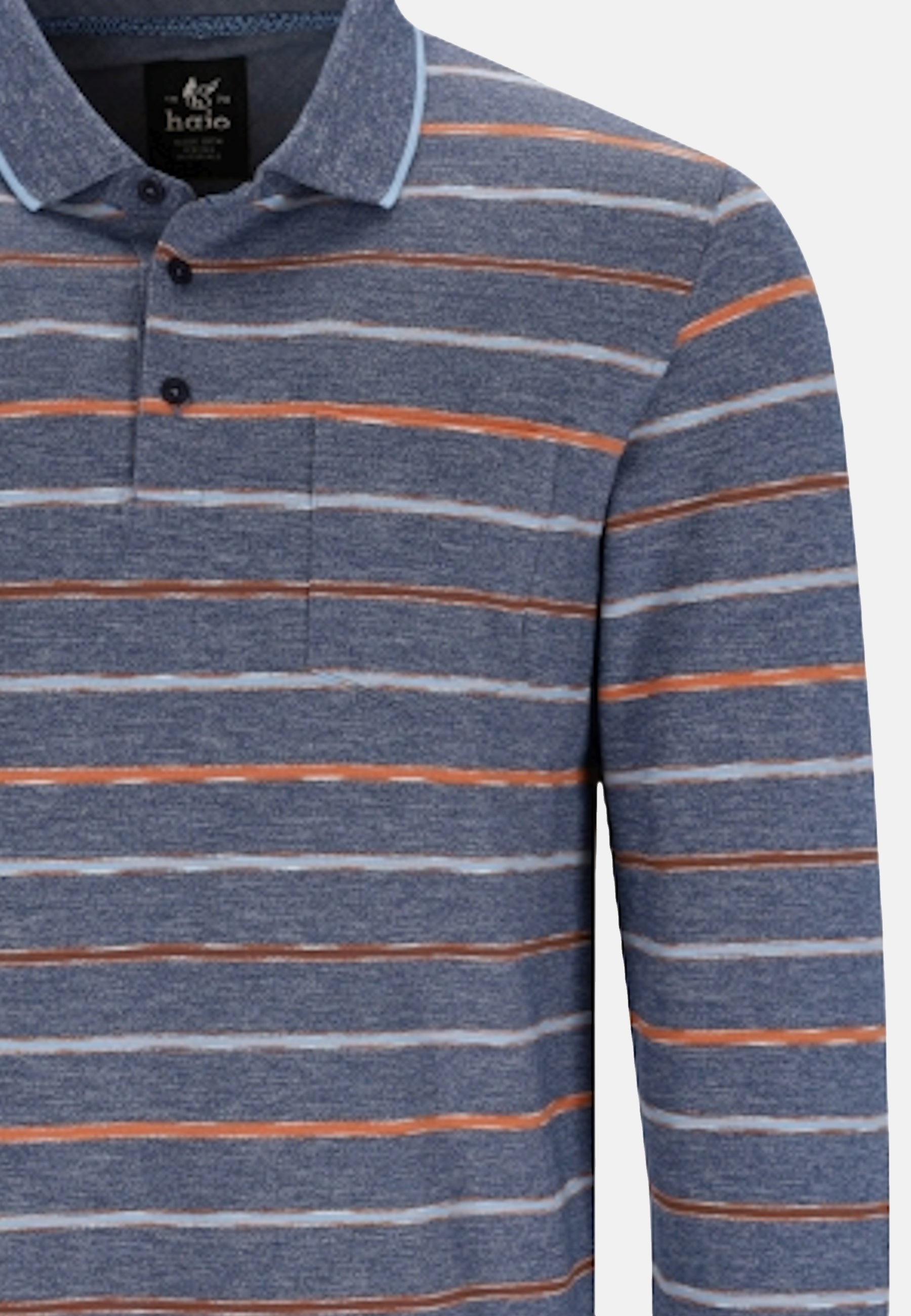 Hajo Stay Fresh Langarmshirt mit Polokragen