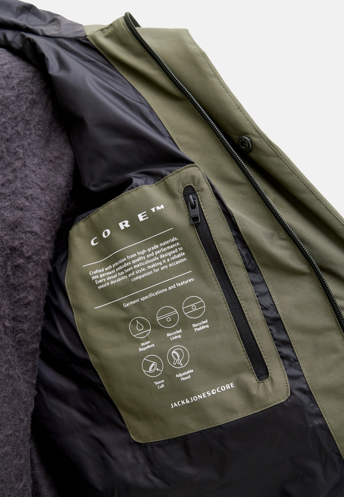 Jack & Jones Fusion langer Steppmantel