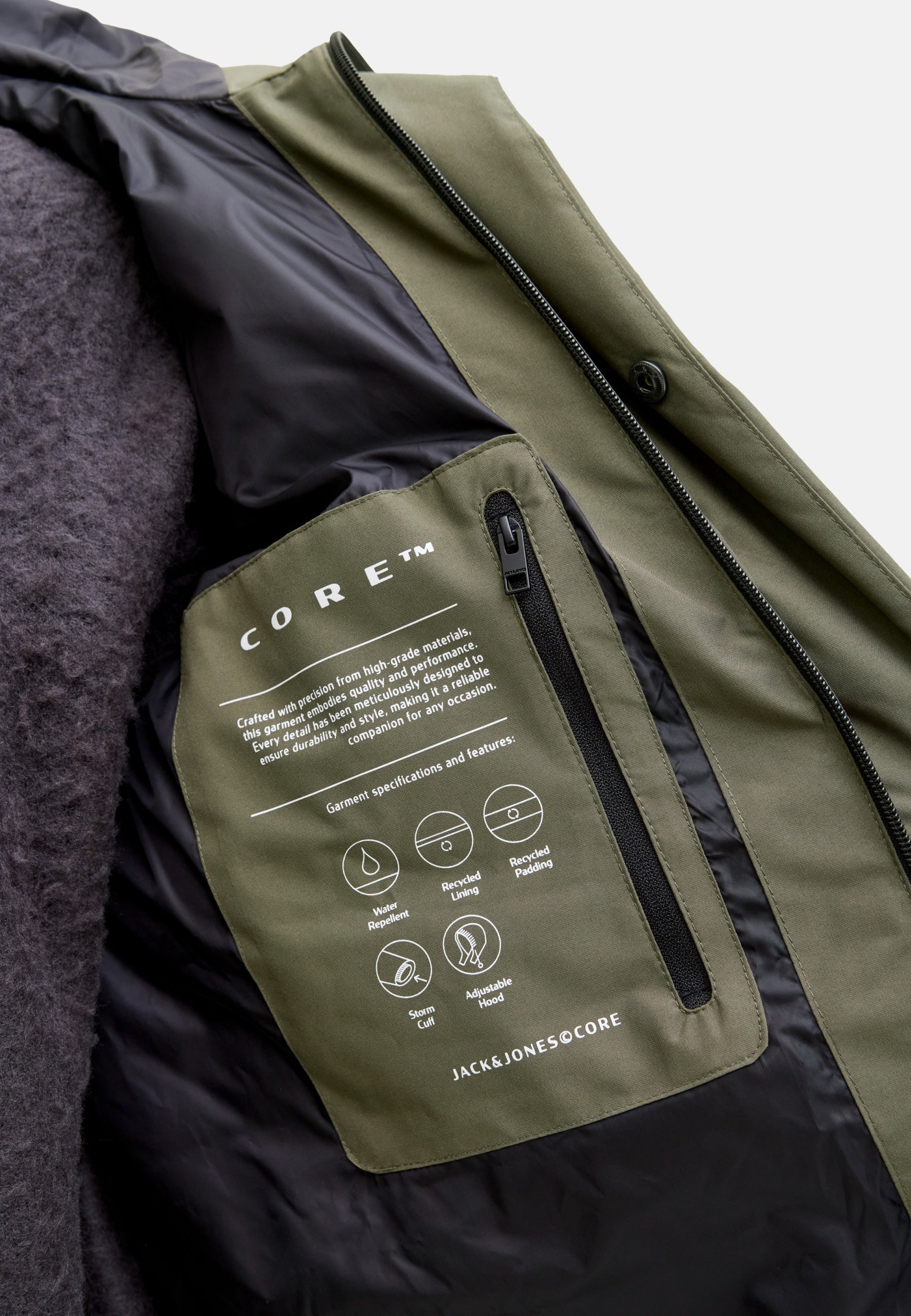 Jack & Jones Fusion langer Steppmantel