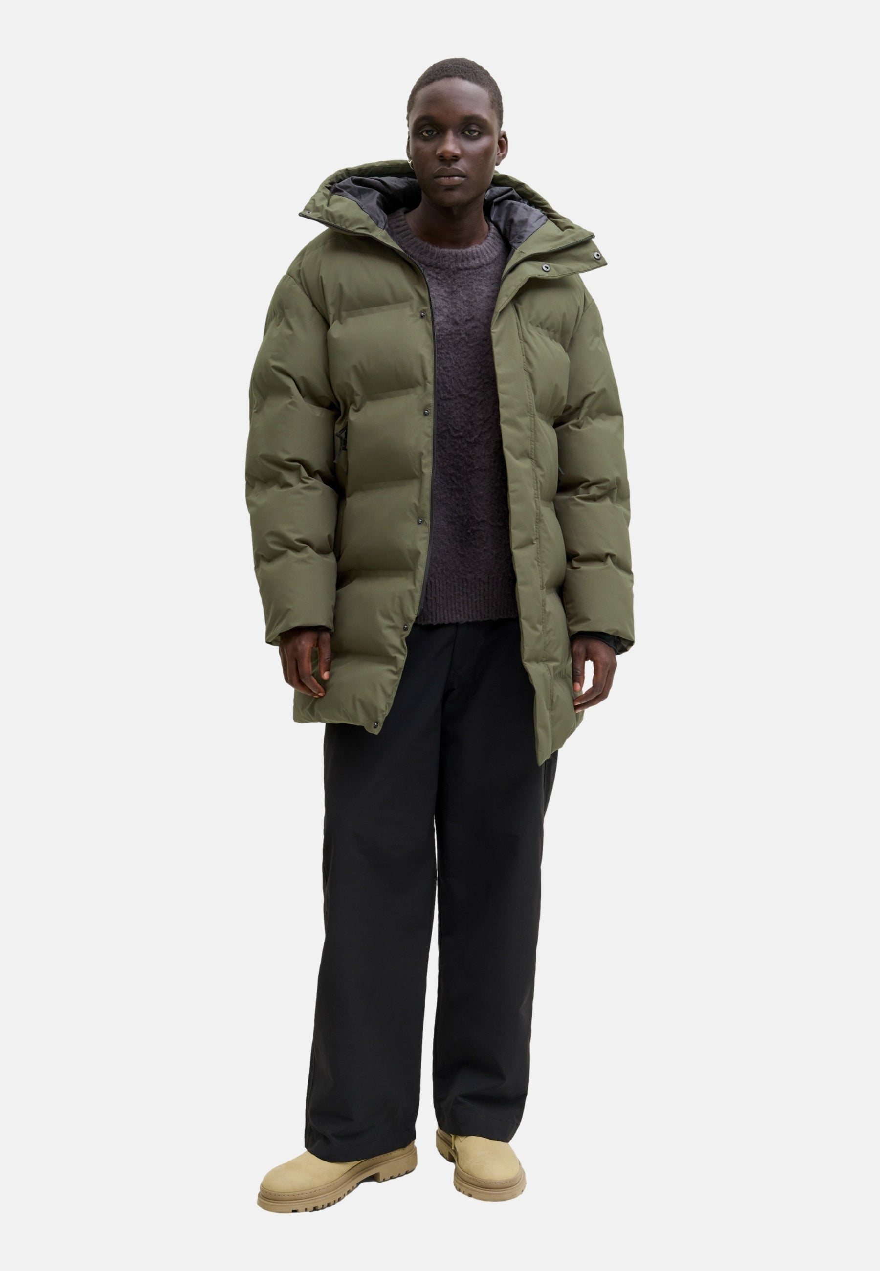 Jack & Jones Fusion langer Steppmantel