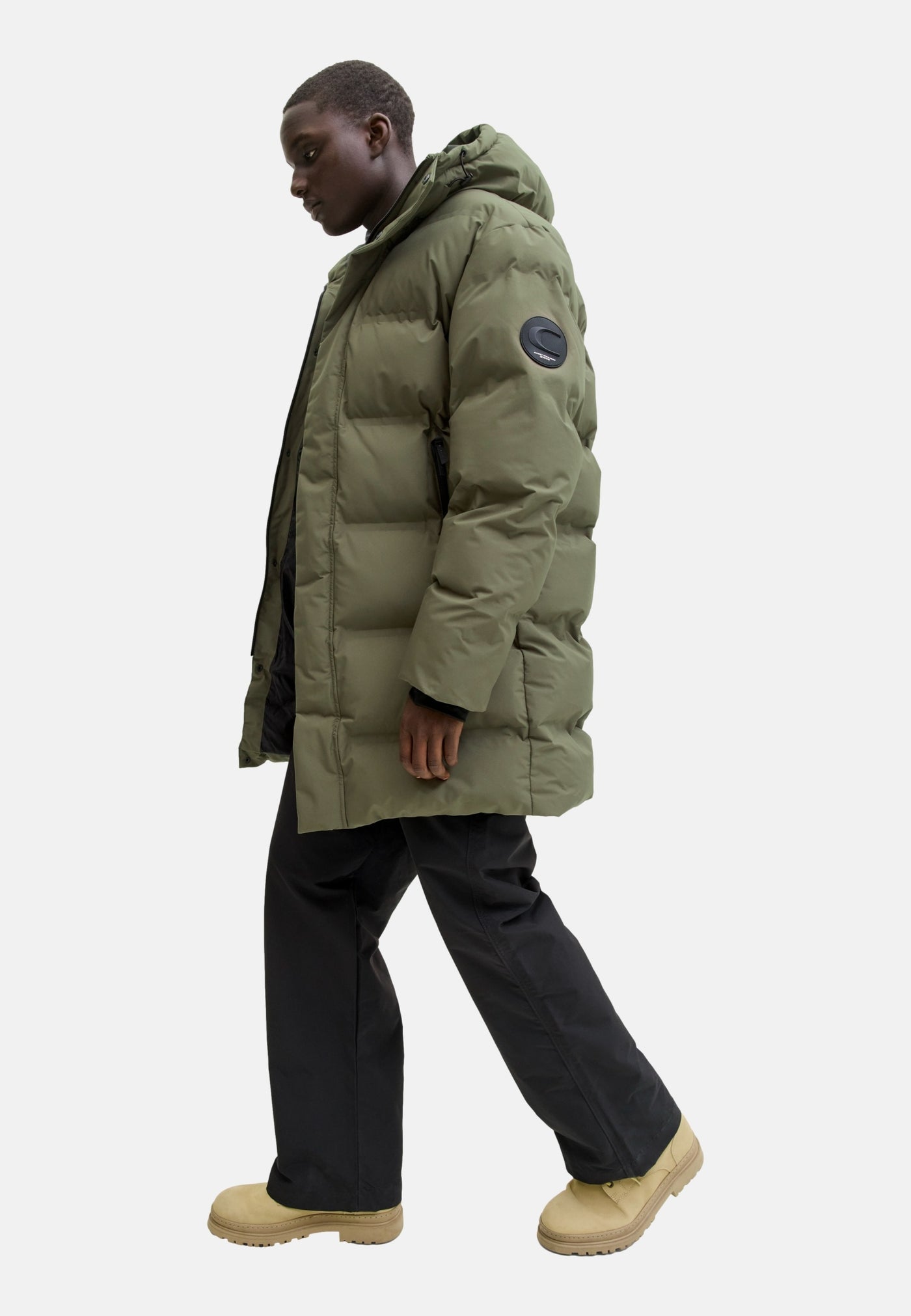 Jack & Jones Fusion langer Steppmantel