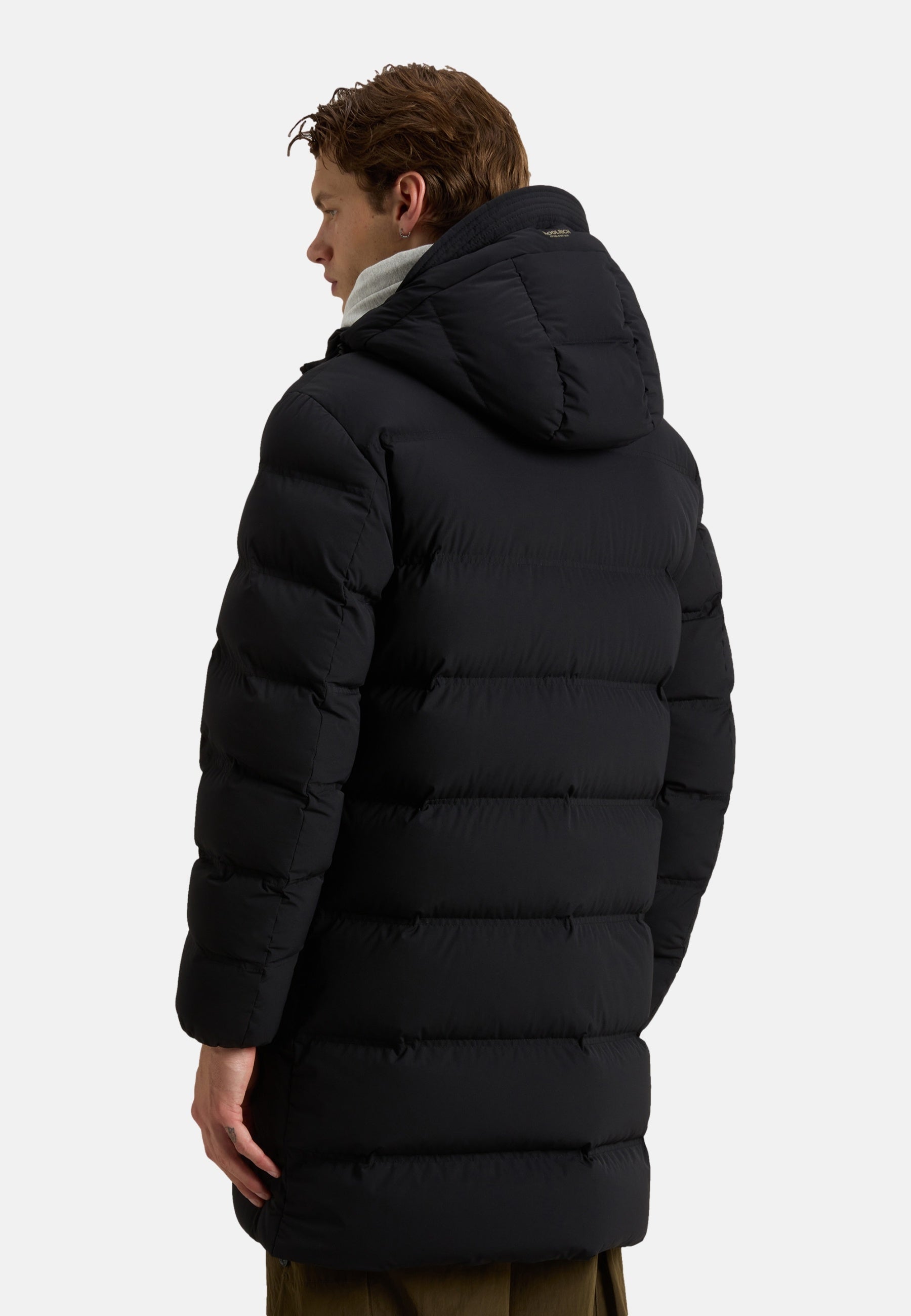 Woolrich Matt langer Steppmantel