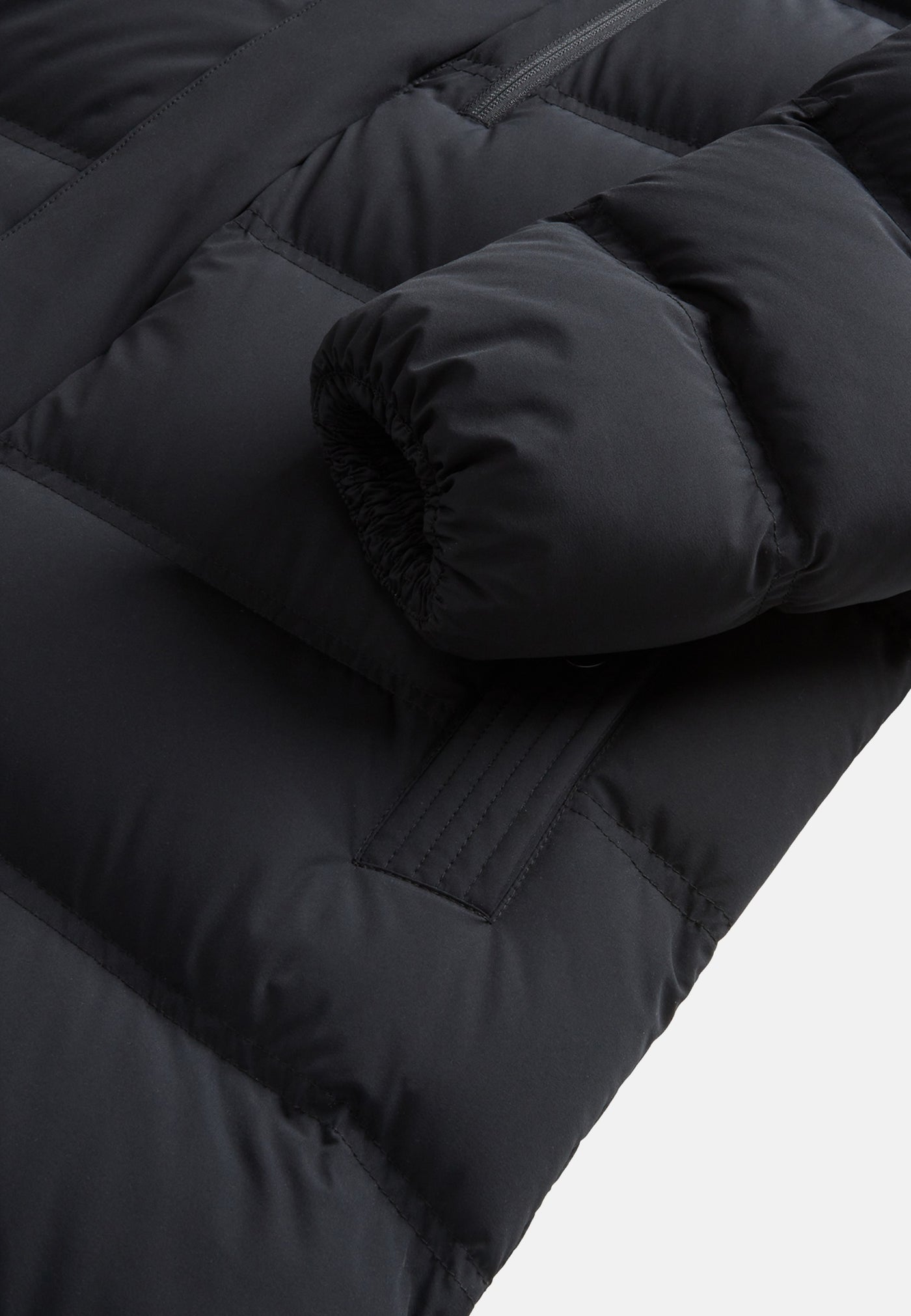 Woolrich Matt langer Steppmantel