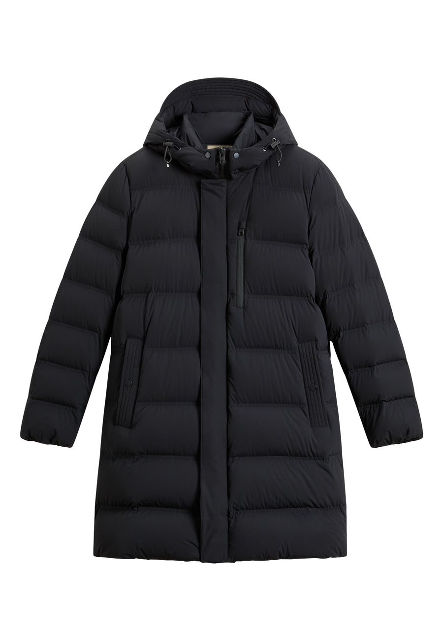 Woolrich Matt langer Steppmantel