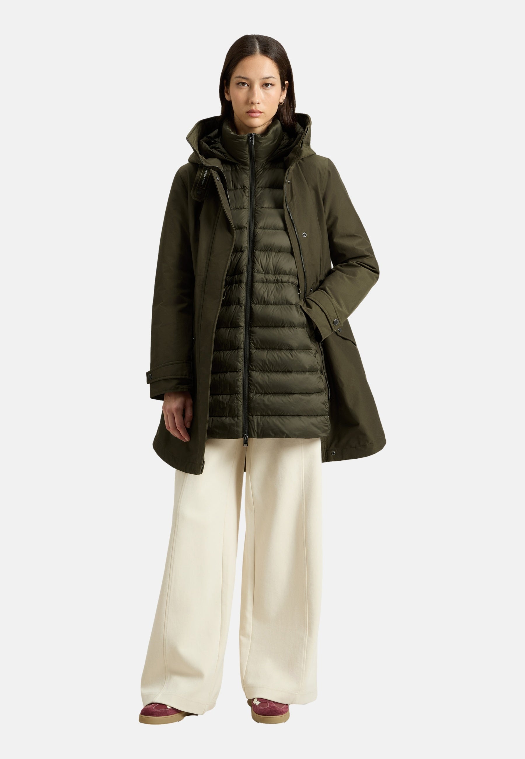 Woolrich Authentic lange Jacke 3 in  1