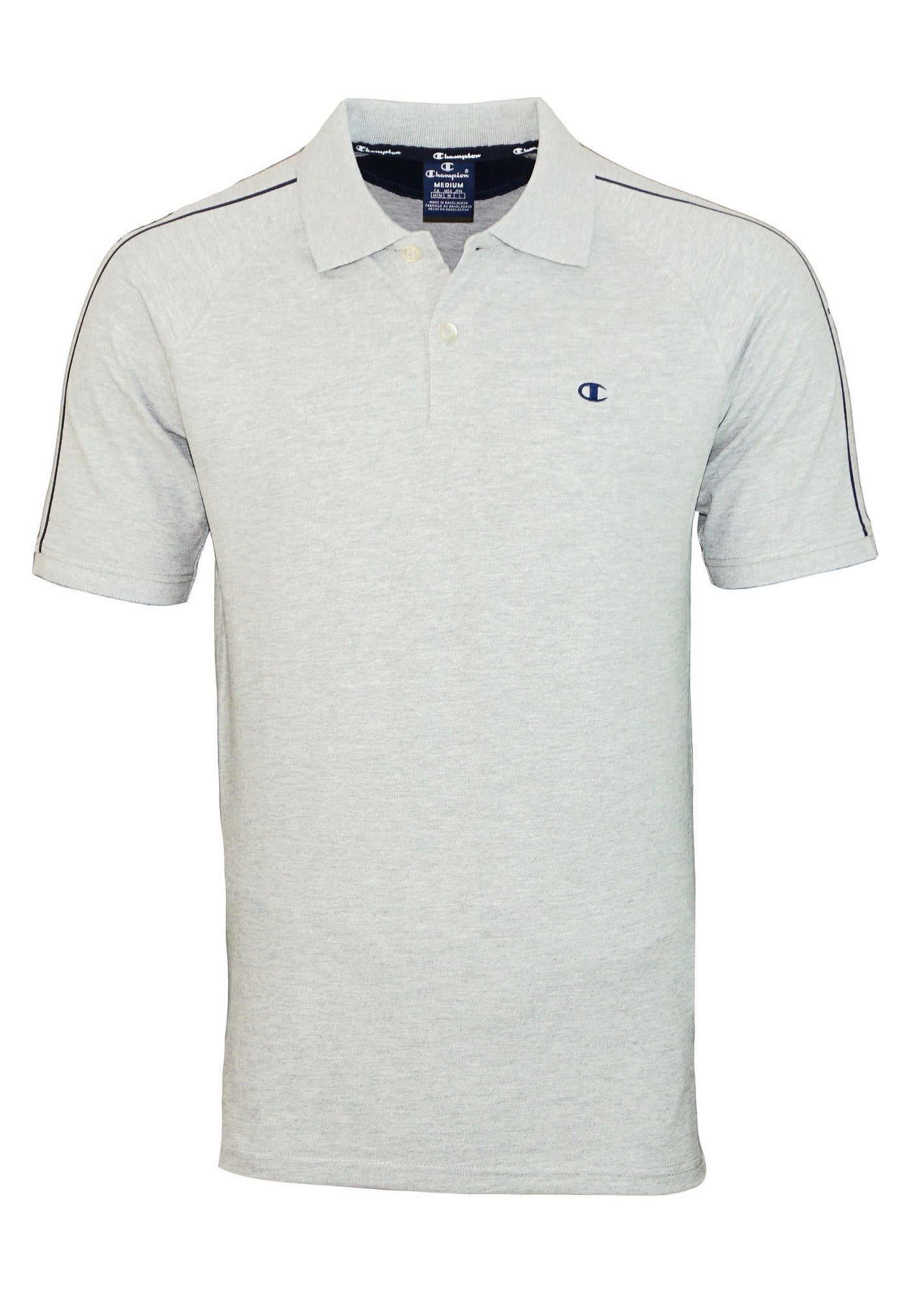 Champion Poloshirt mit Knopfleiste und Zierstreifen