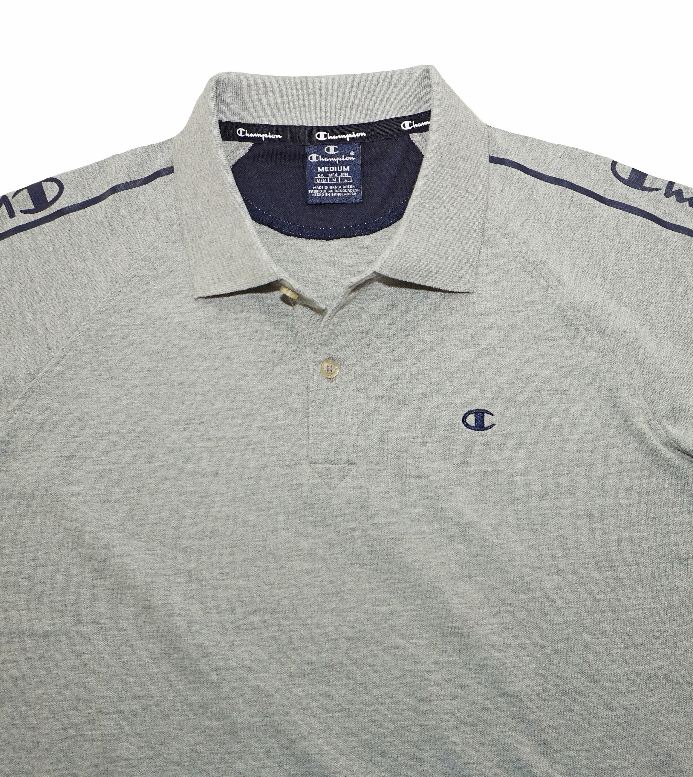 Champion Poloshirt mit Knopfleiste und Zierstreifen