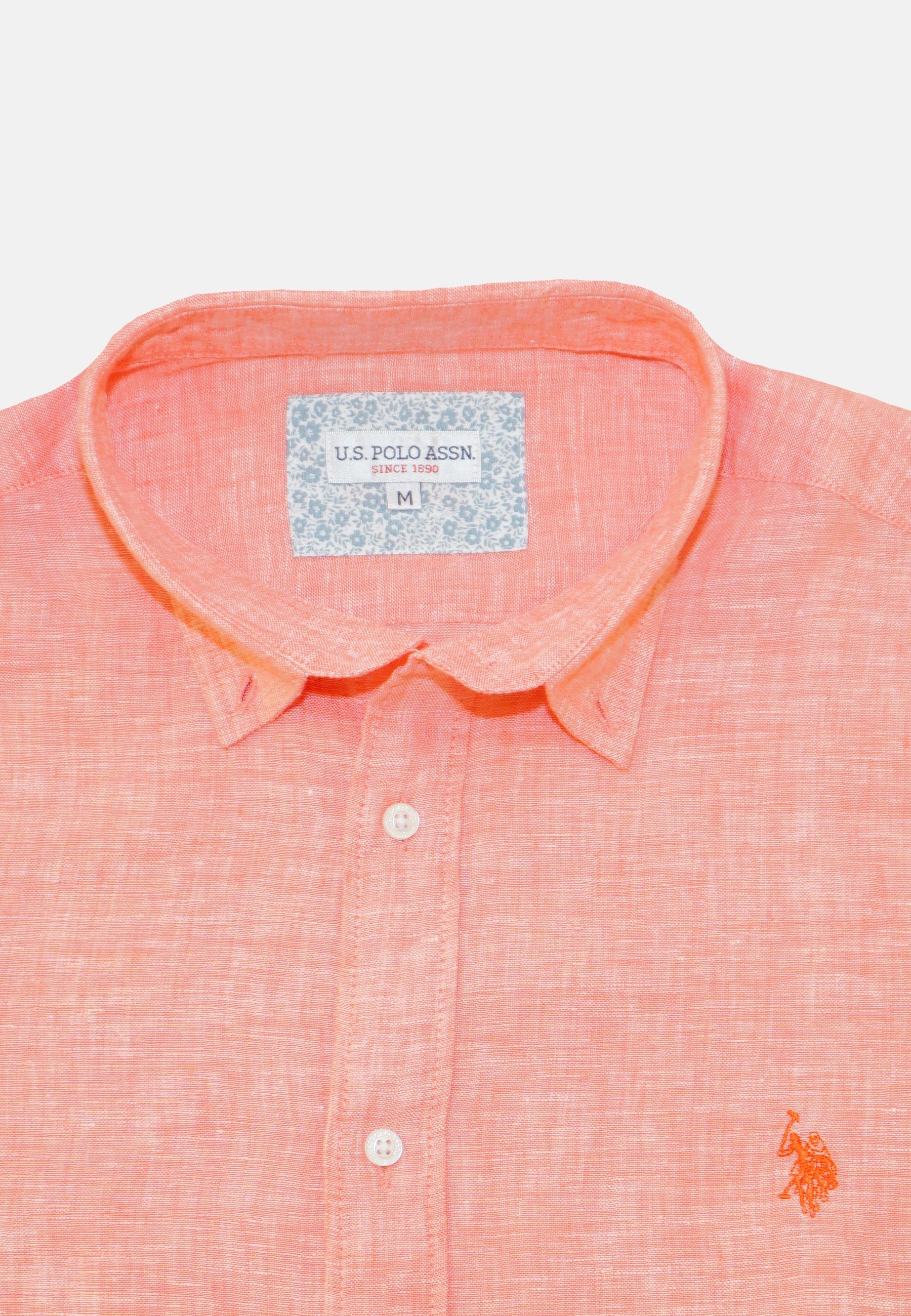 U.S. POLO Leinenhemd Button Down Linenshirt