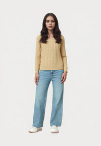 U.S. POLO Pullover Cable V-Neck