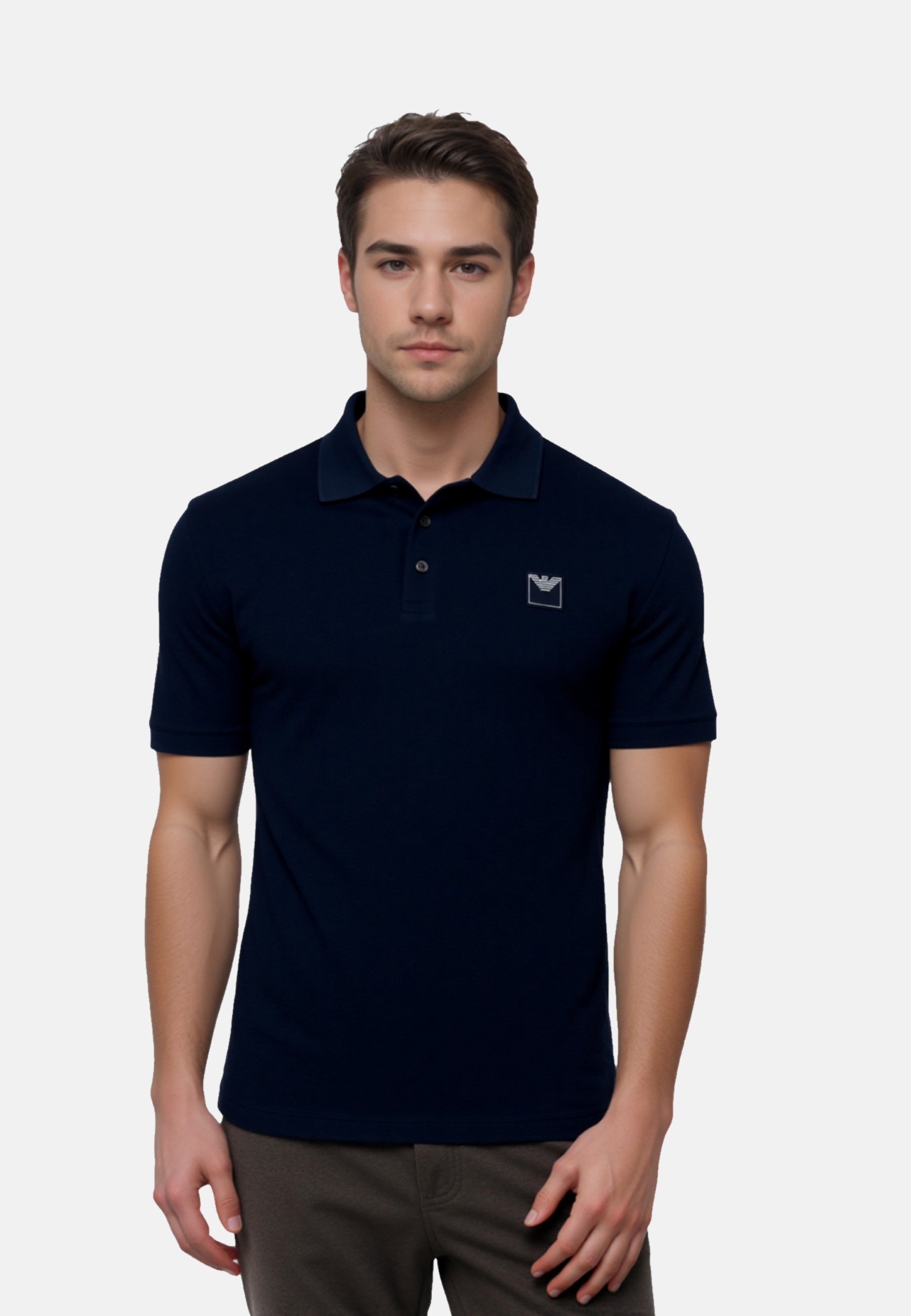 Emporio Armani Kurzarmshirt mit Polokragen