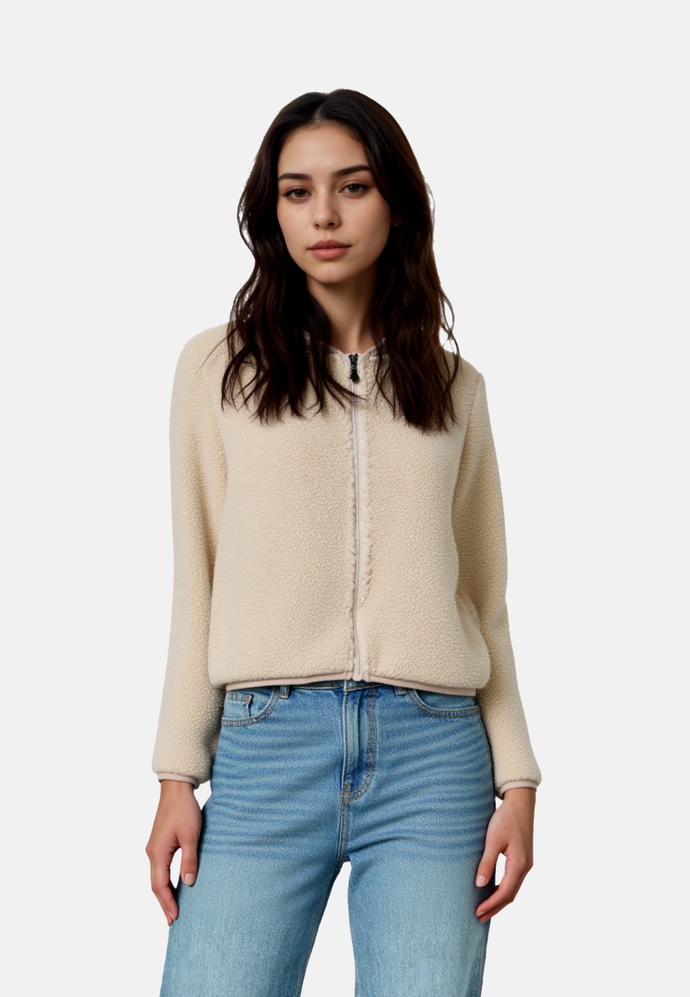 ONLY PLAY CAVY Teddyfleecejacke