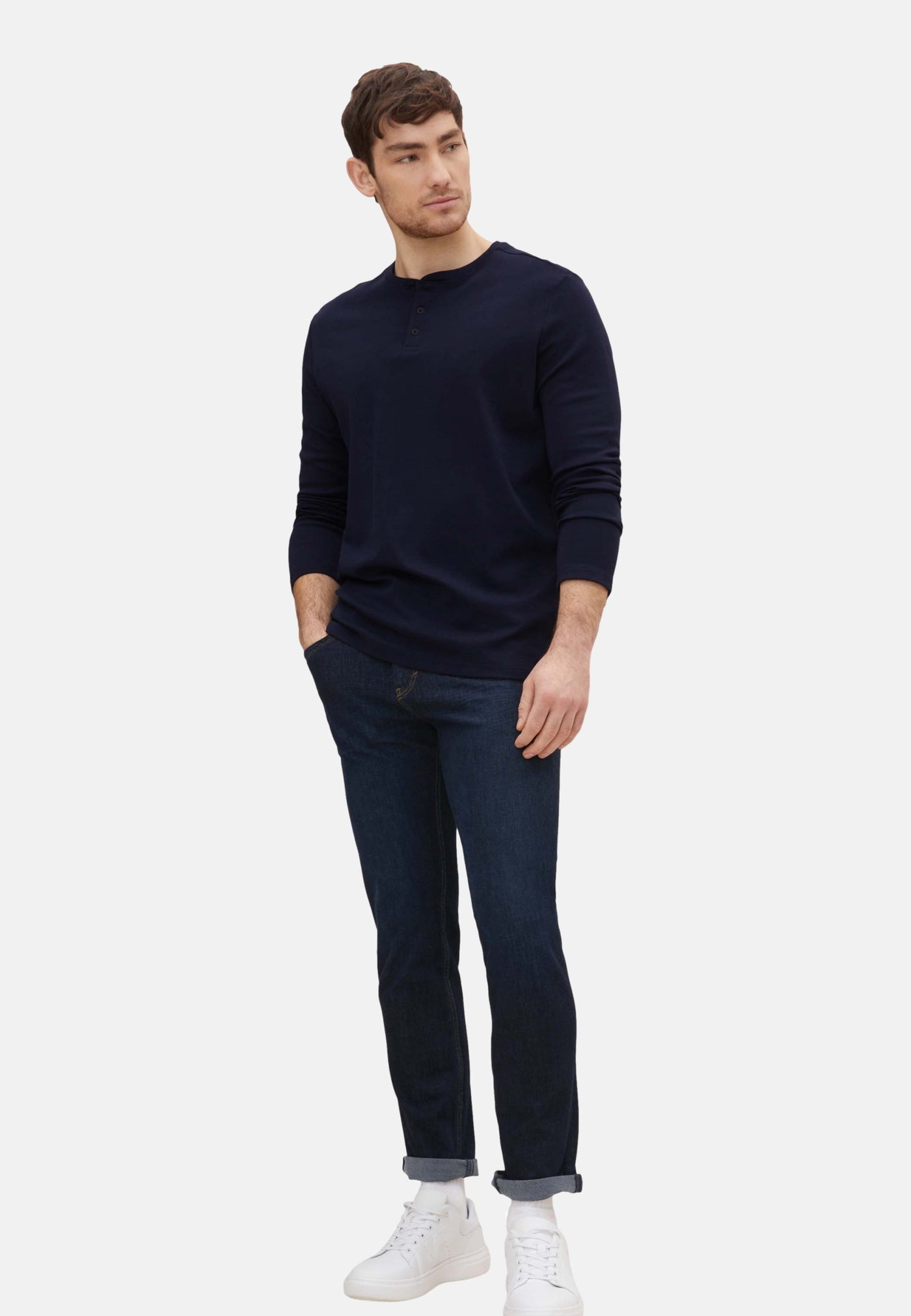 Tom Tailor Henley Langarmshirt