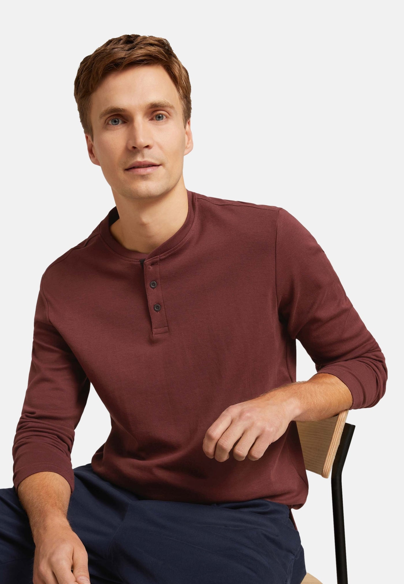 Tom Tailor Henley Langarmshirt