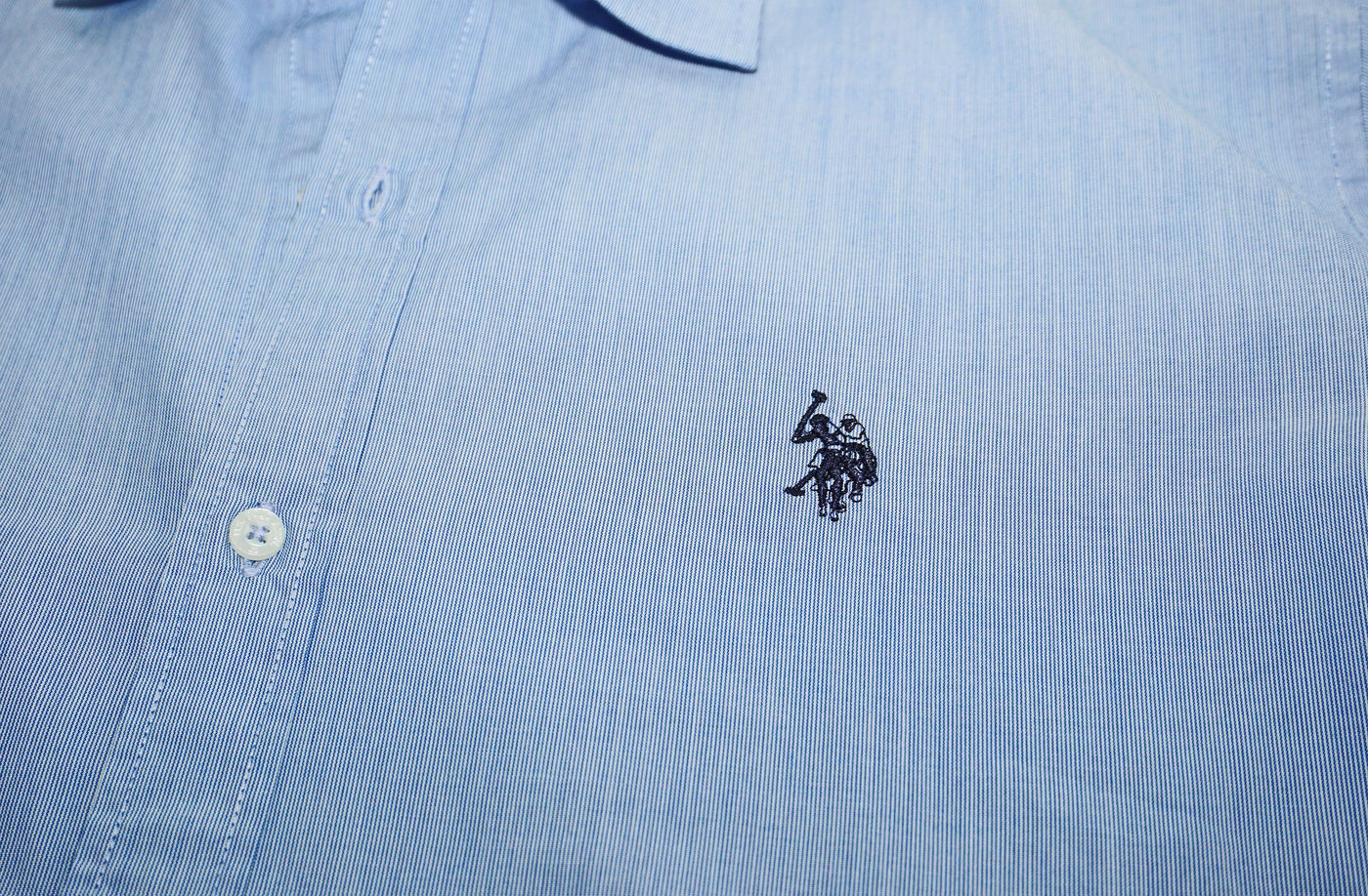 U.S. POLO Popline Langarmhemd Button Down Shirt