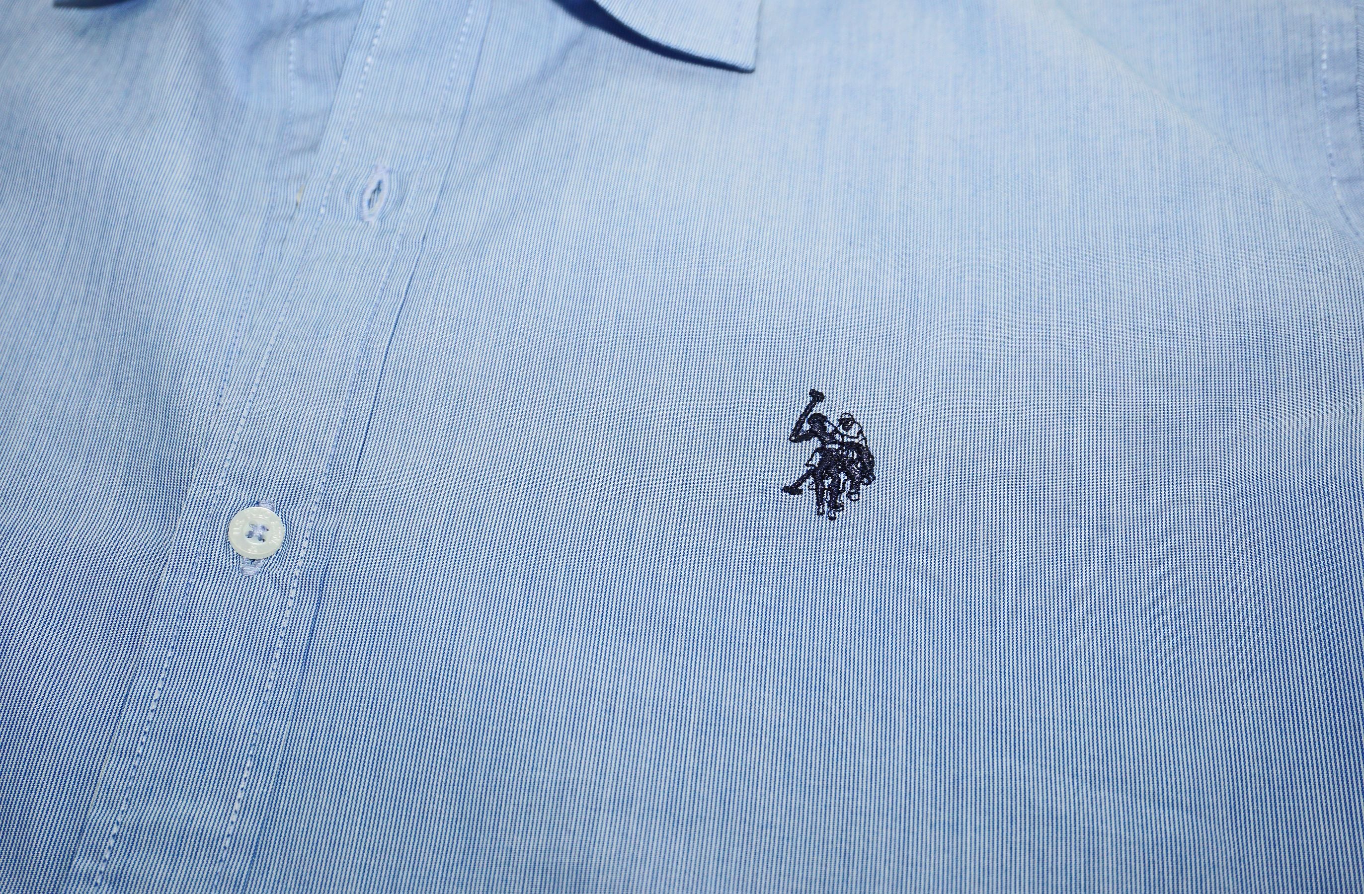 U.S. POLO Popline Langarmhemd Button Down Shirt