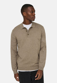 Only & Sons Loui Langarmshirt mit Polokragen
