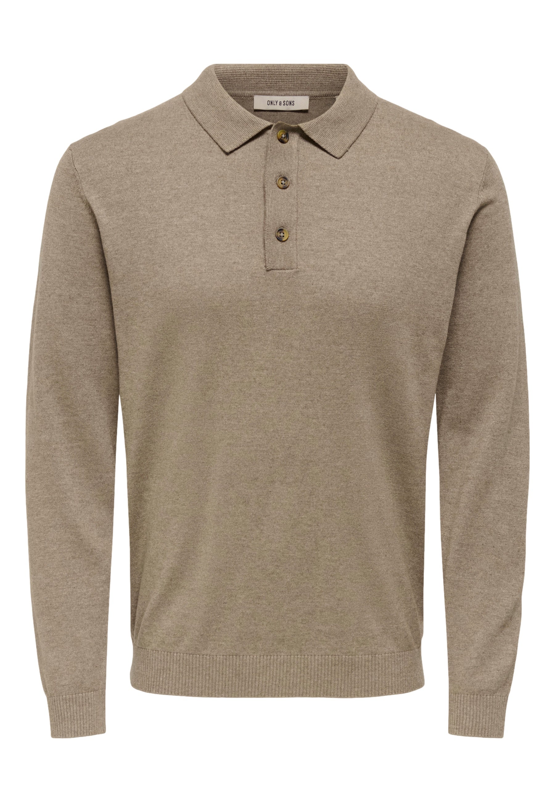 Only & Sons Loui Langarmshirt mit Polokragen