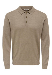 Only & Sons Loui Langarmshirt mit Polokragen