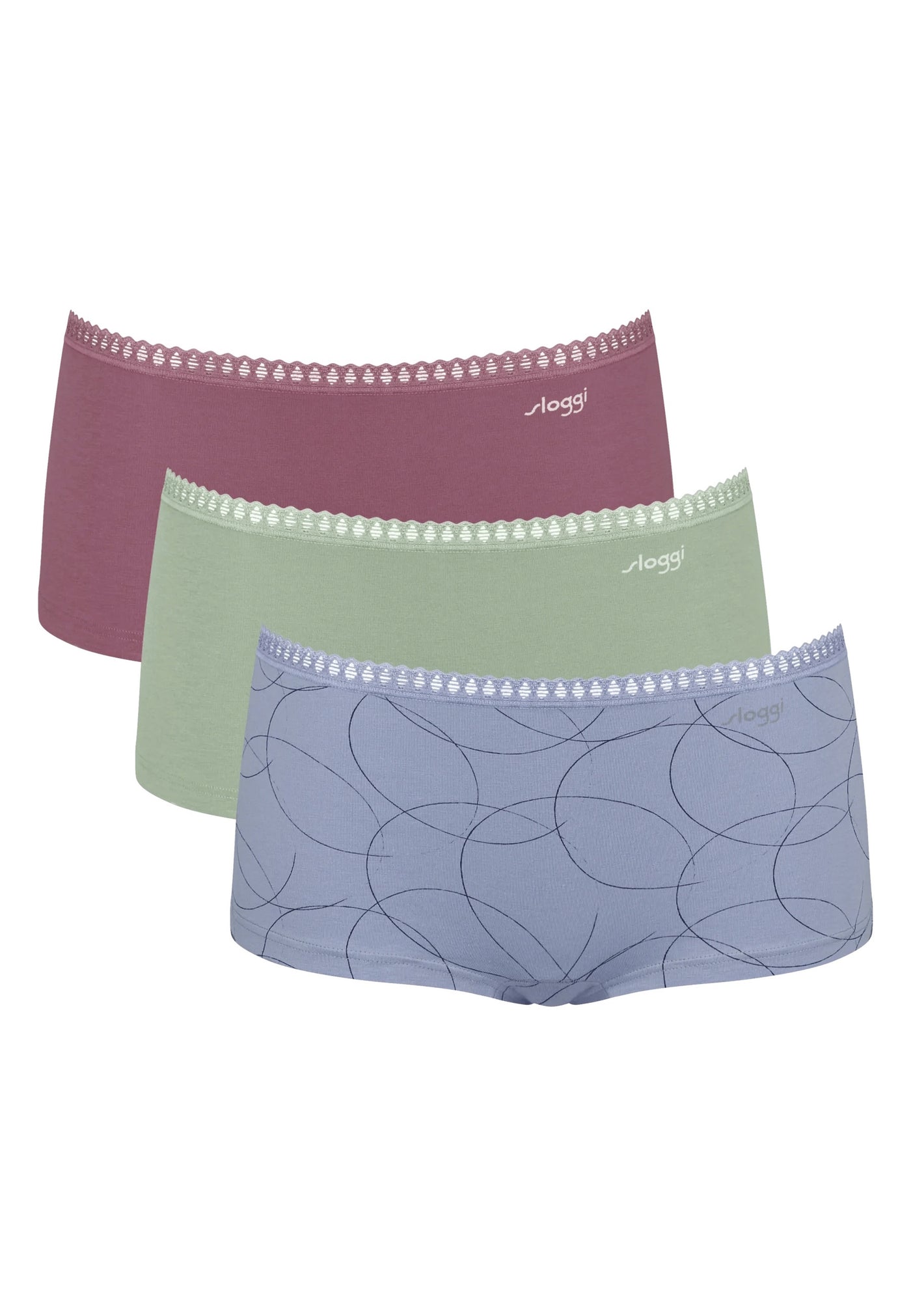 sloggi GO Crush Short Unterwäsche im Dreierpack