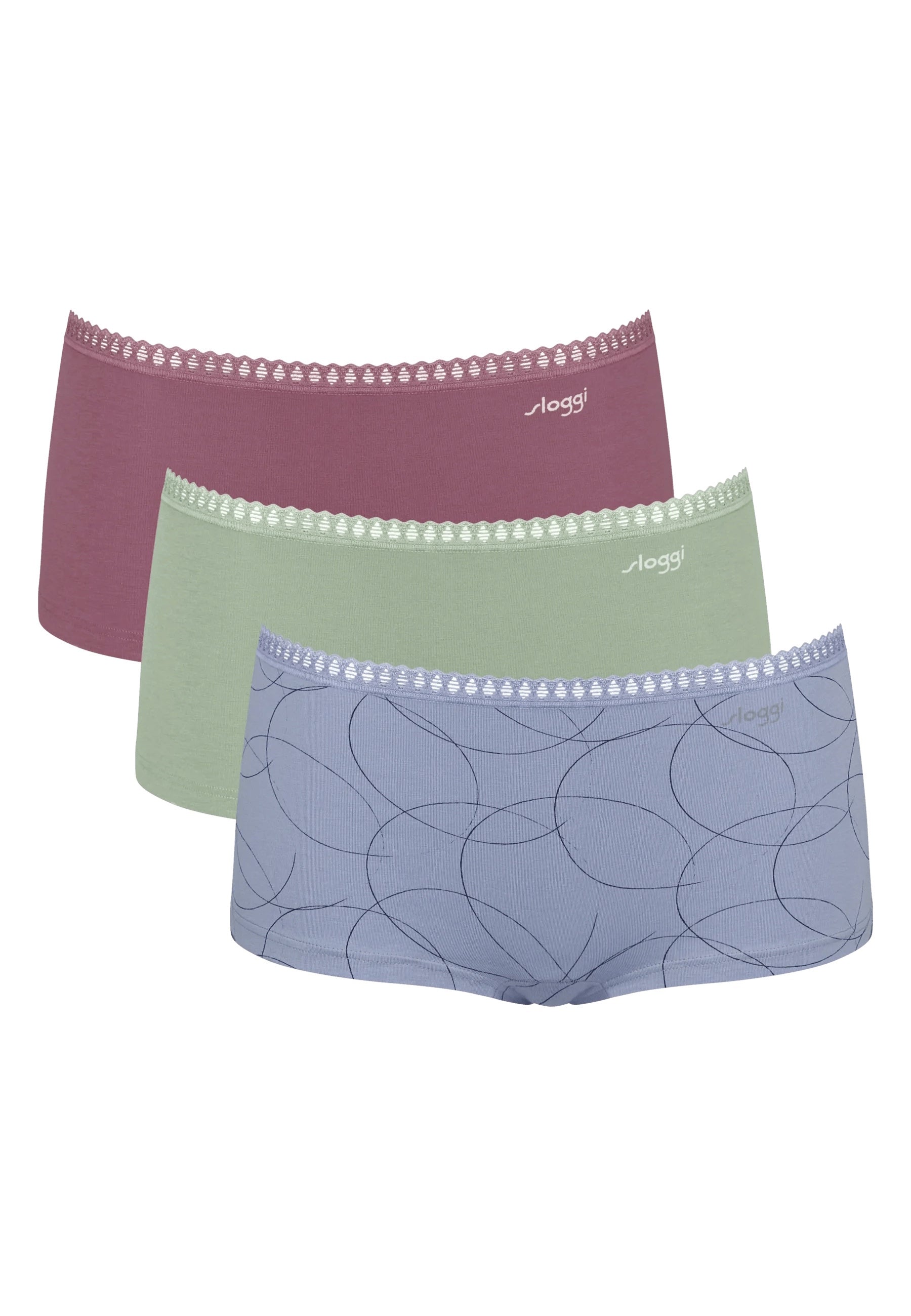 sloggi GO Crush Short Unterwäsche im Dreierpack