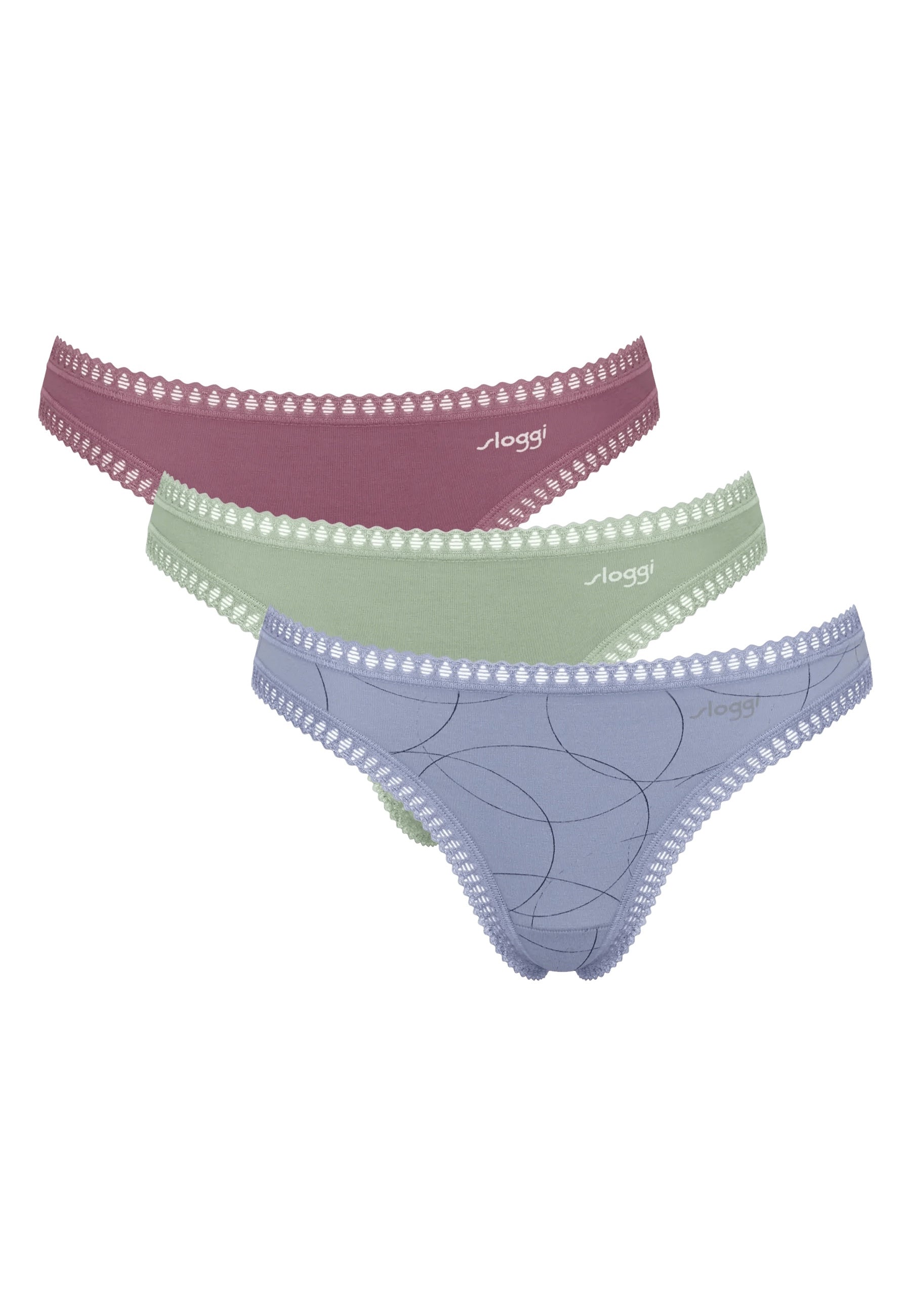 sloggi GO Crush String Unterwäsche im Dreierpack