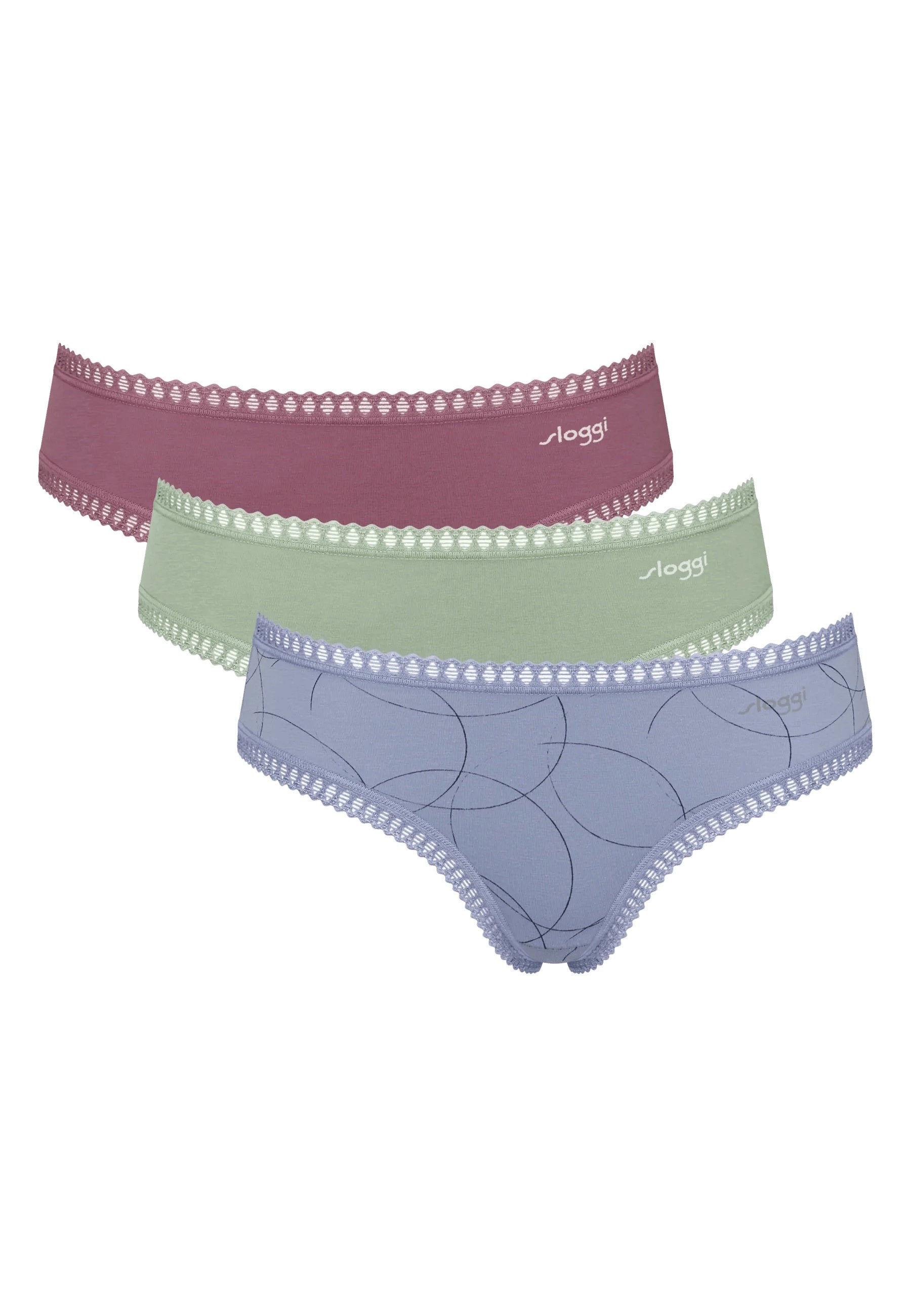 sloggi GO Crush Hipster Unterwäsche im Dreierpack
