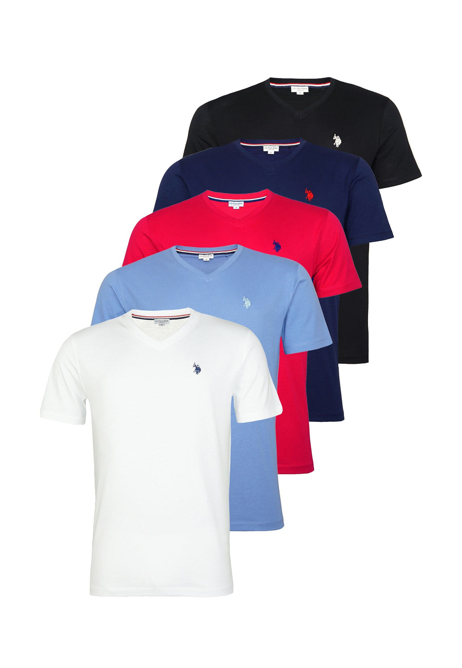 U.S. POLO Kurzarmshirt 5er Pack
