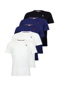 U.S. POLO Kurzarmshirt 5er Pack