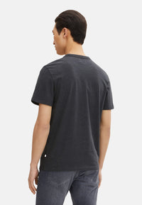 Tom Tailor Washed Printed Stripe Kurzarmshirt