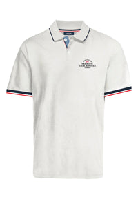 Jack & Jones Piqué-Poloshirt BLUWAVE POLO SS mit Rippbündchen und Logo-Stitching