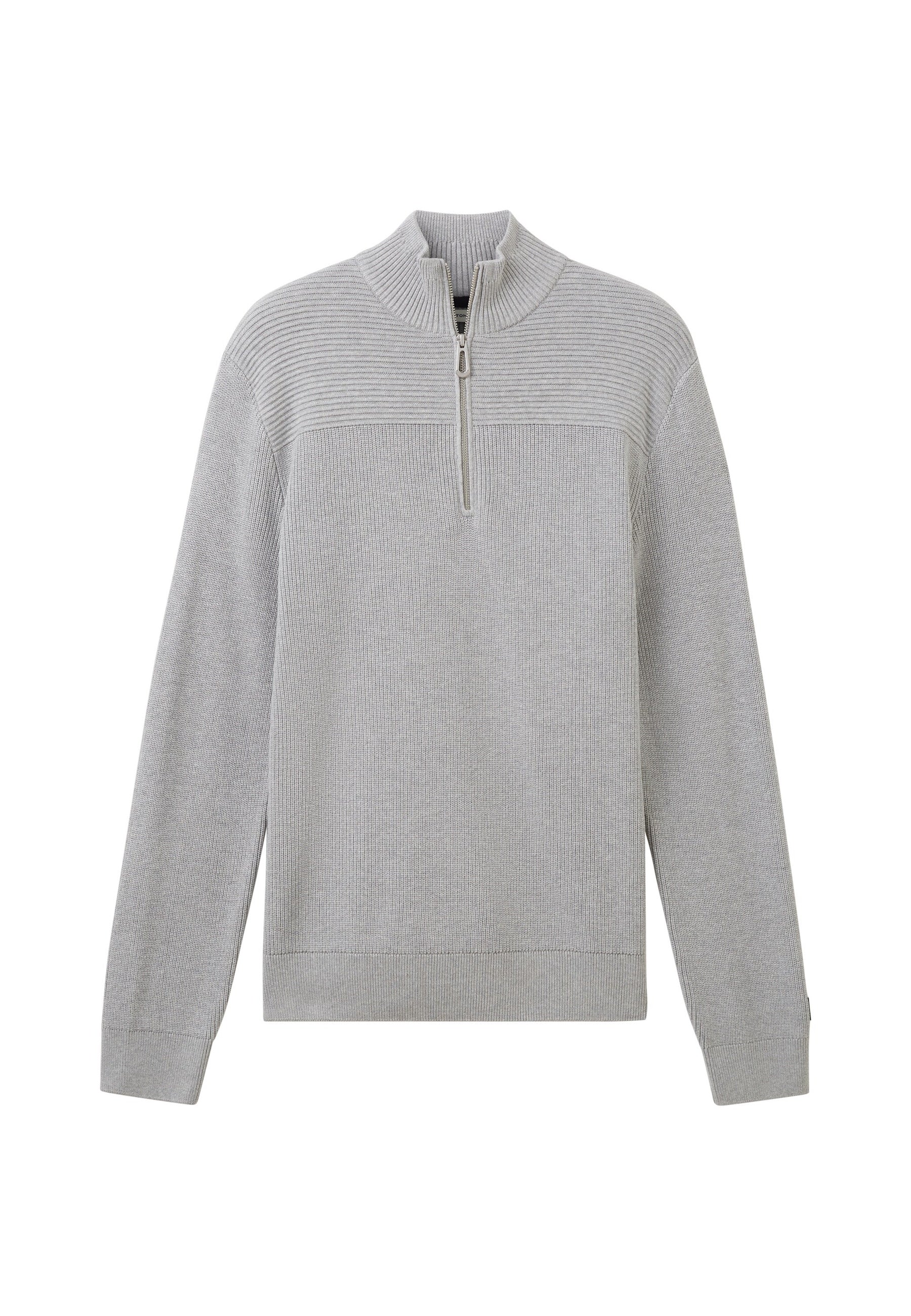 Tom Tailor Strickpullover mit Troyer-Verschluss