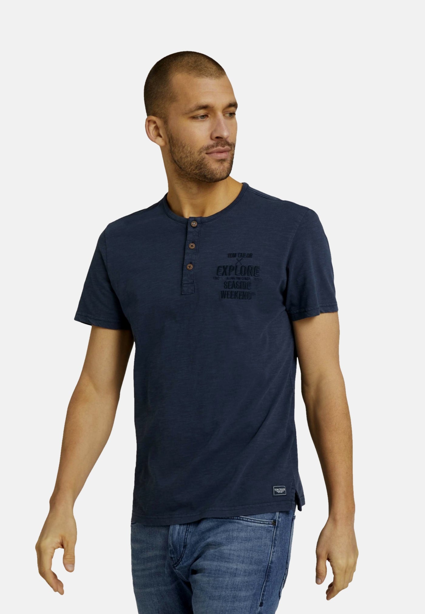 Tom Tailor T-Shirt in Melange Optik