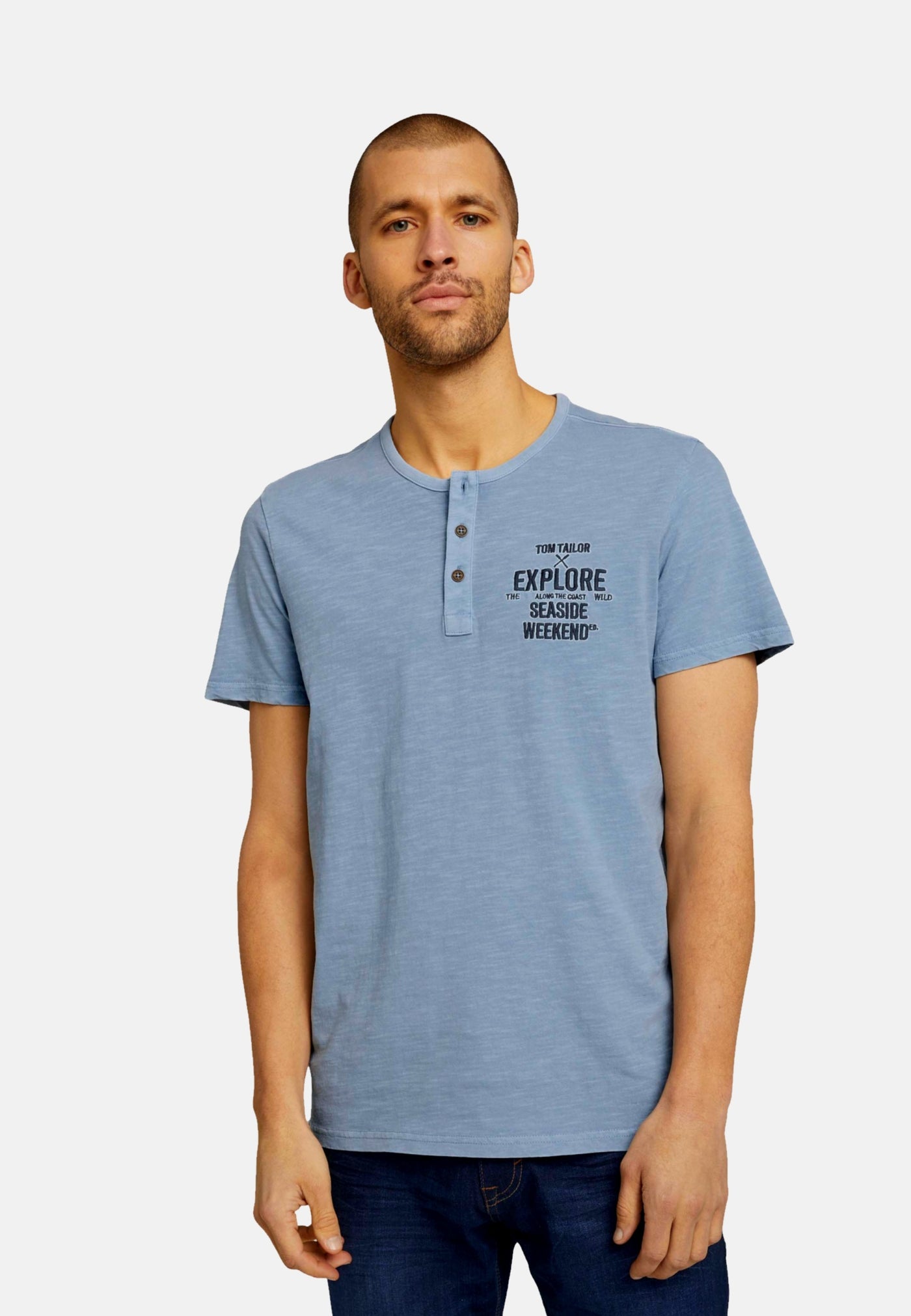 Tom Tailor T-Shirt in Melange Optik