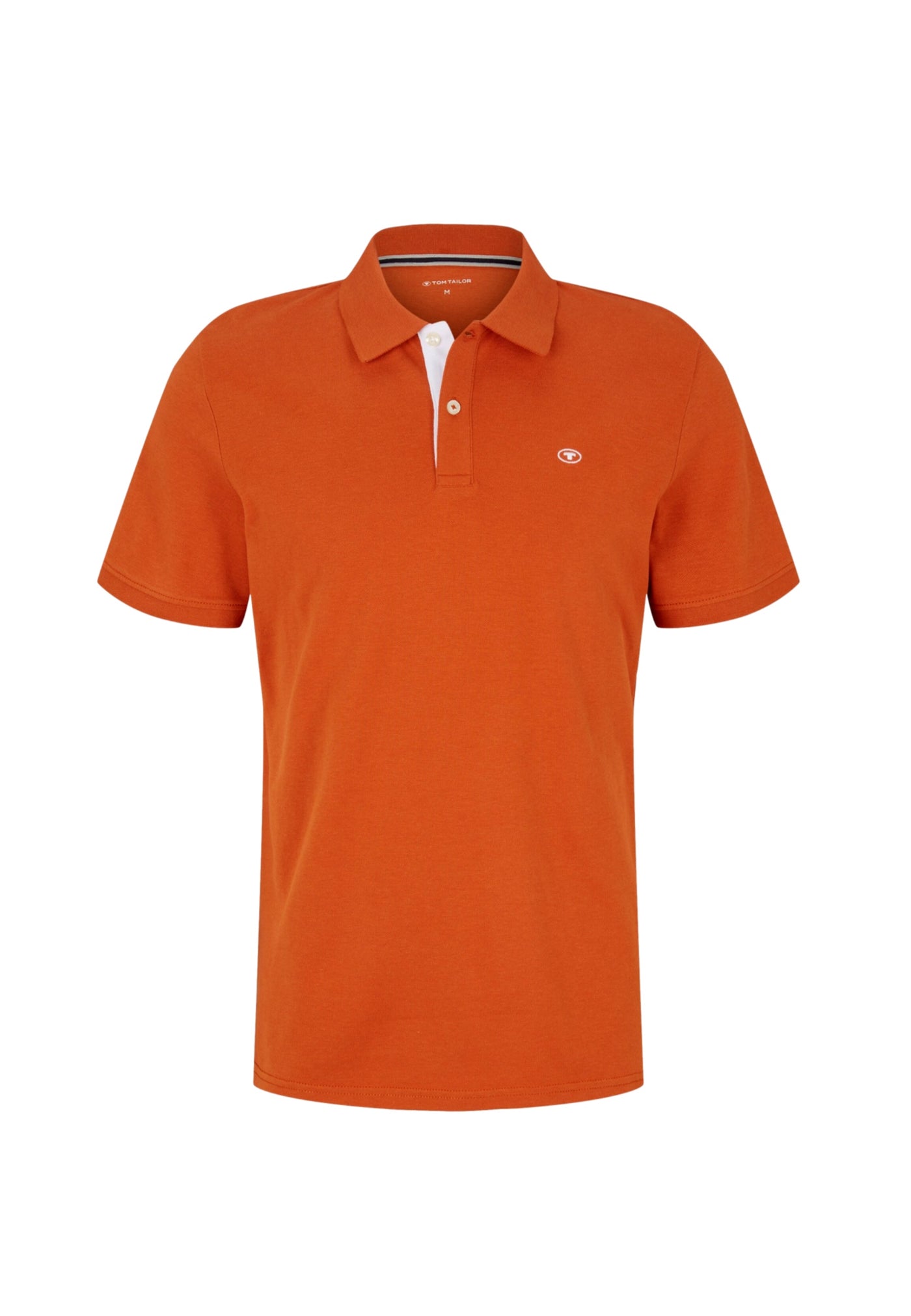 Tom Tailor Basic T-Shirt mit Polokragen und Knopfleiste