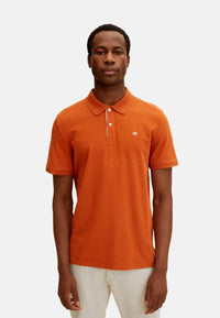Tom Tailor Basic T-Shirt mit Polokragen und Knopfleiste