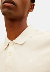 Tom Tailor Basic T-Shirt mit Polokragen und Knopfleiste