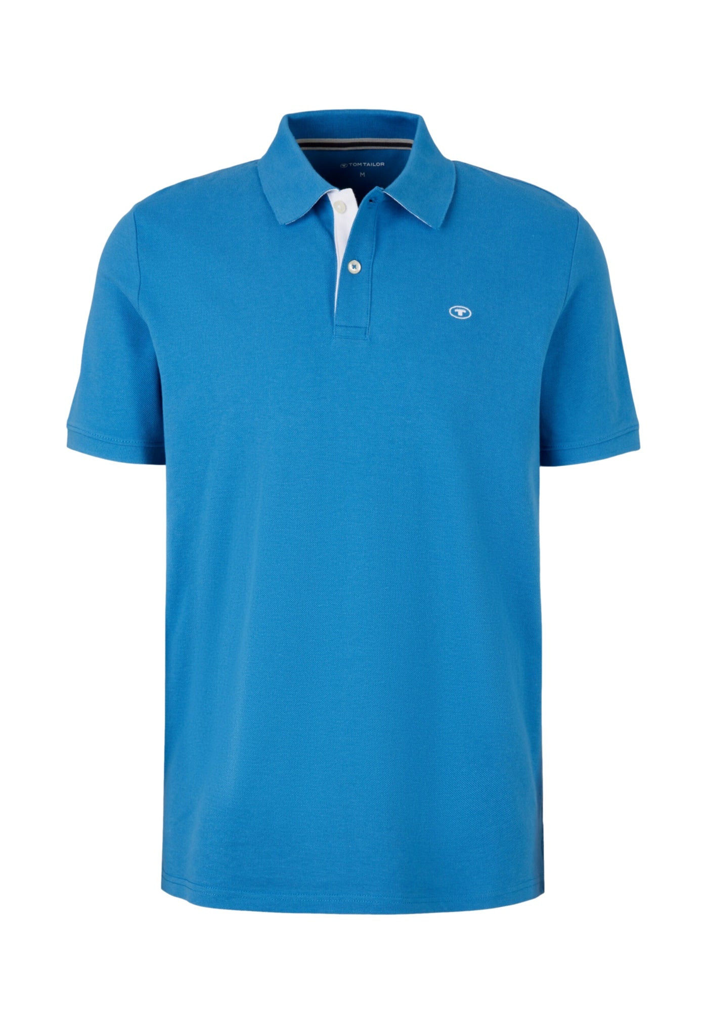 Tom Tailor Basic T-Shirt mit Polokragen und Knopfleiste