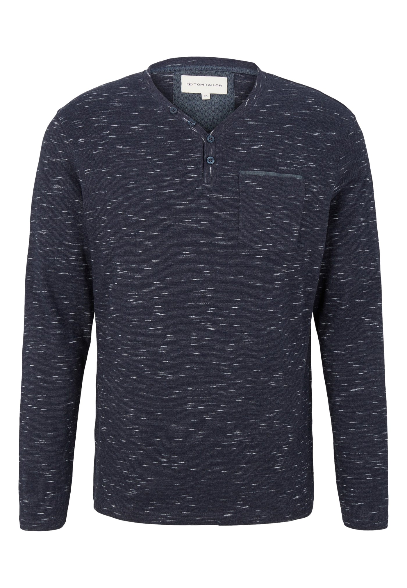 Tom Tailor Langarmshirt mit Henleyausschnitt