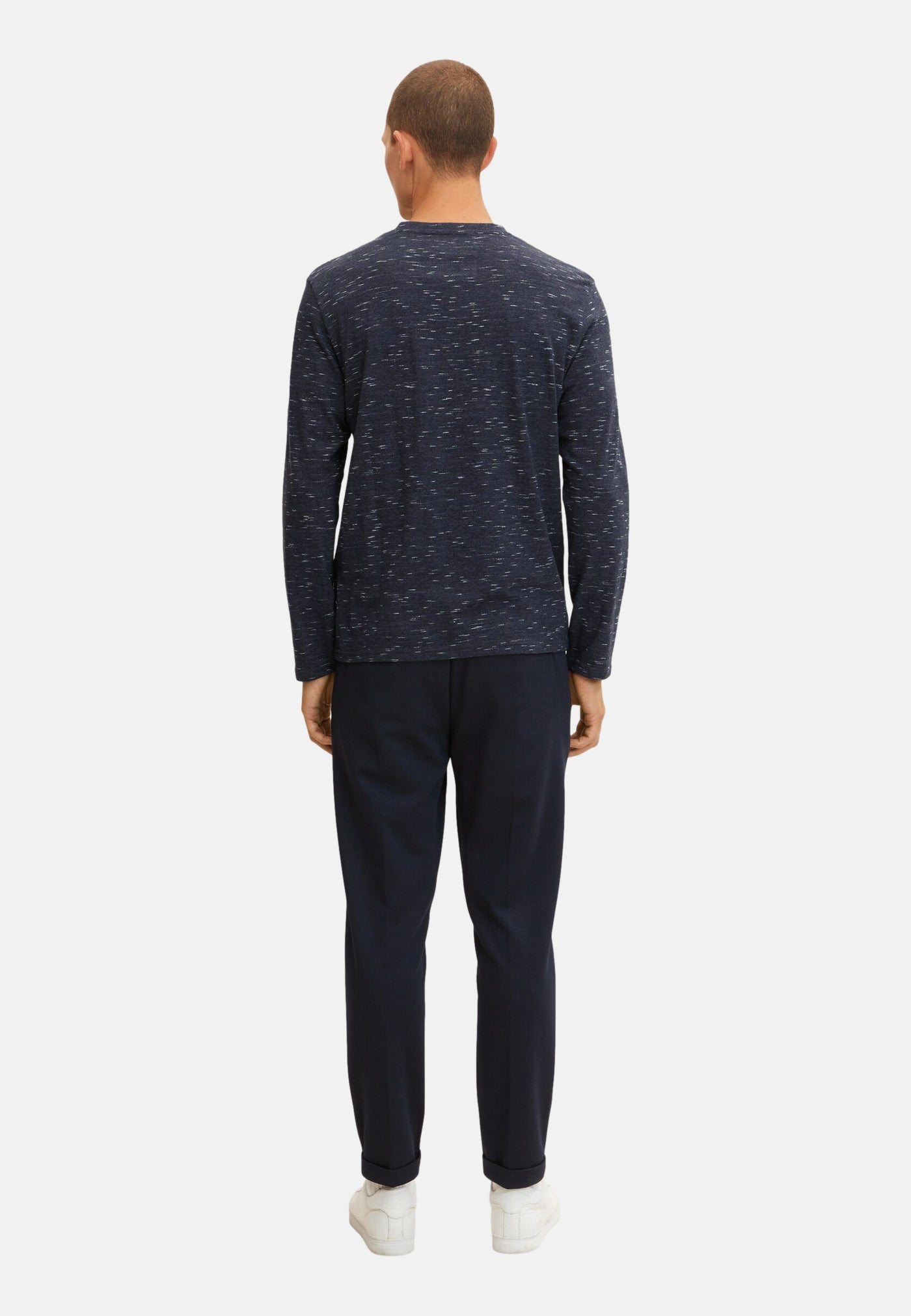 Tom Tailor Langarmshirt mit Henleyausschnitt