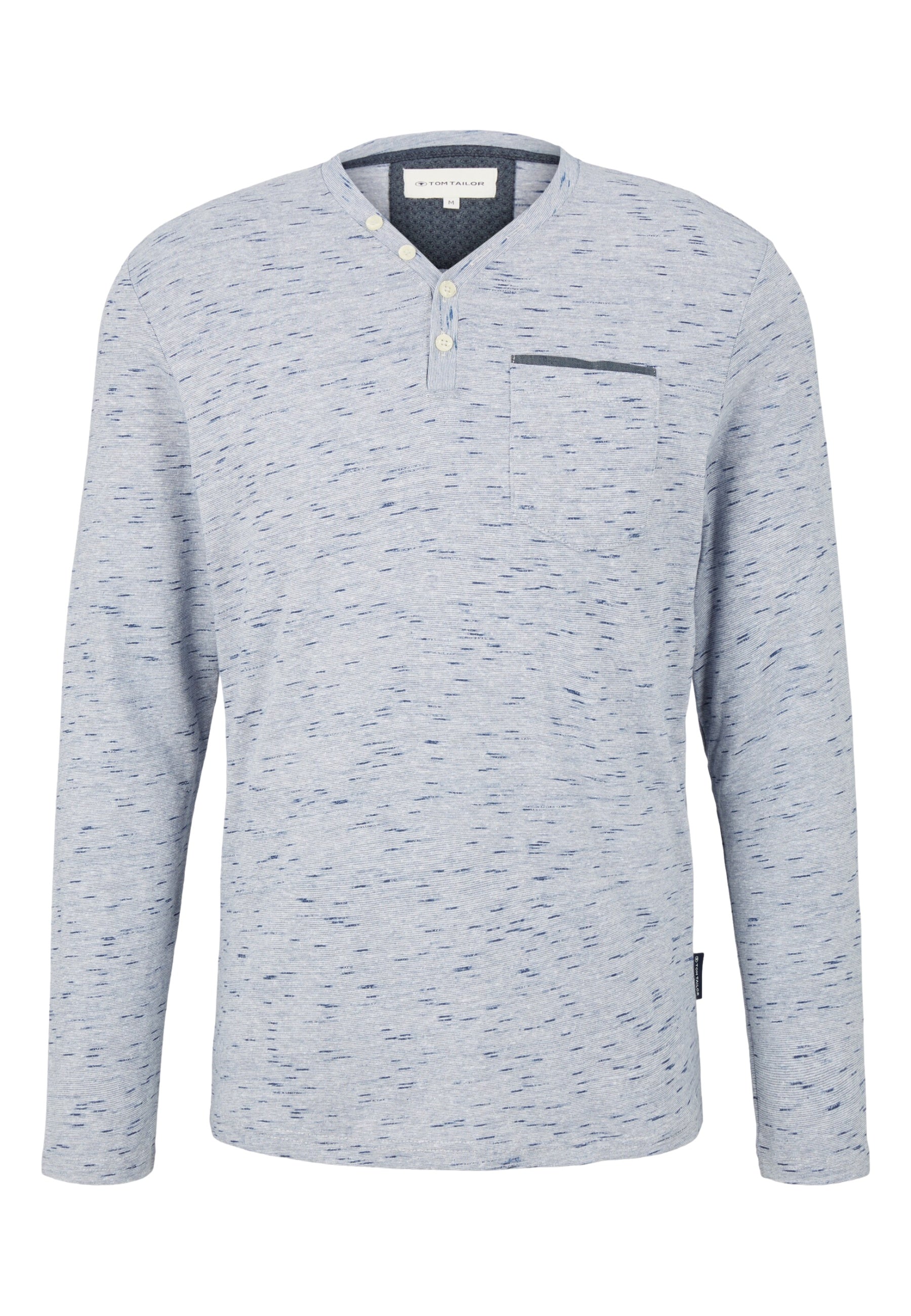 Tom Tailor Langarmshirt mit Henleyausschnitt