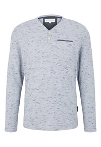 Tom Tailor Langarmshirt mit Henleyausschnitt