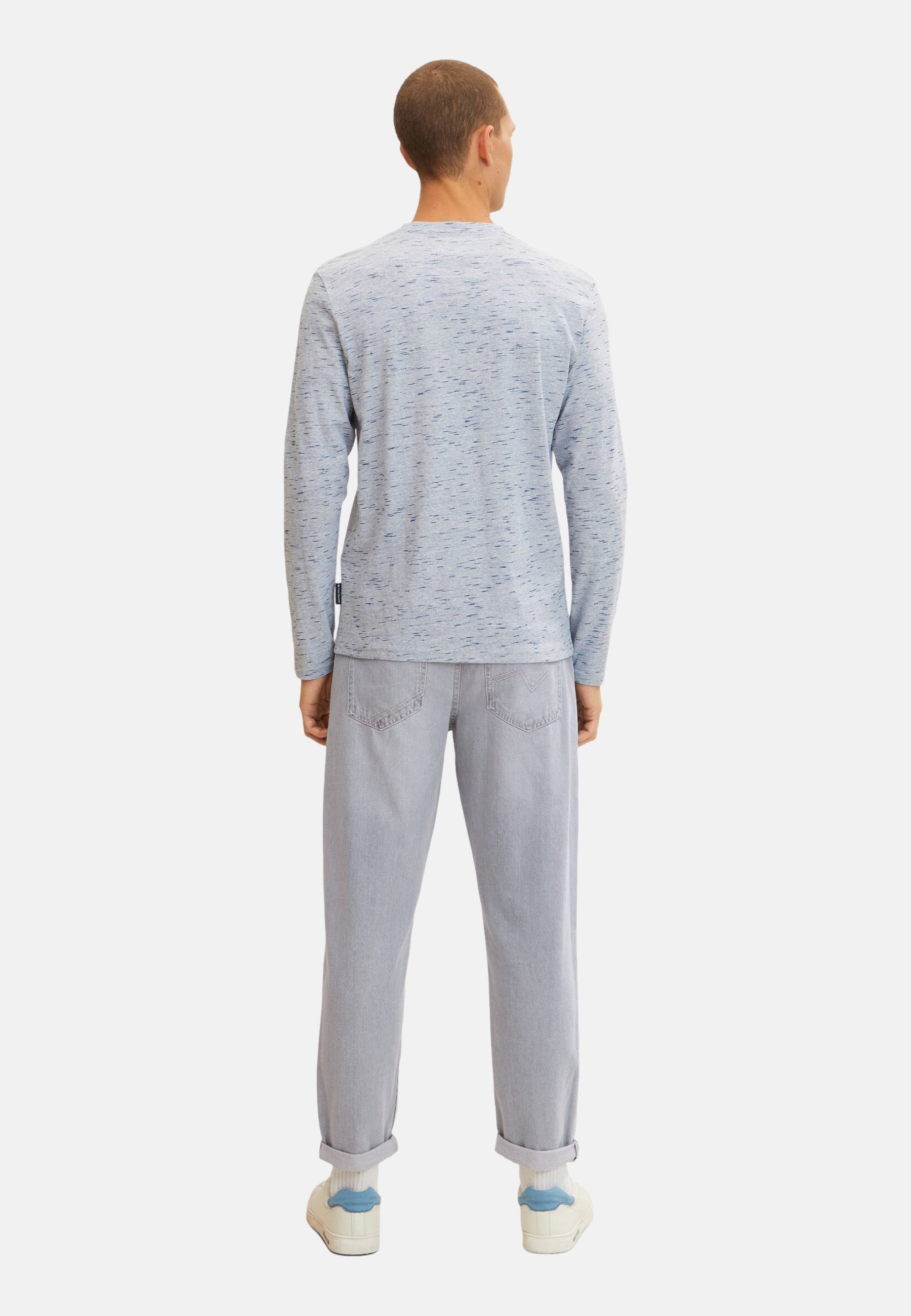 Tom Tailor Langarmshirt mit Henleyausschnitt