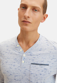 Tom Tailor Langarmshirt mit Henleyausschnitt