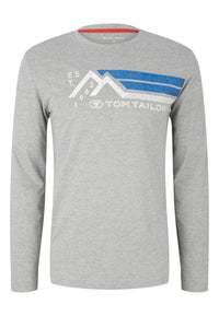 Tom Tailor Langarmshirt mit Rundhalsausschnitt und Motivprint