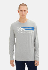 Tom Tailor Langarmshirt mit Rundhalsausschnitt und Motivprint